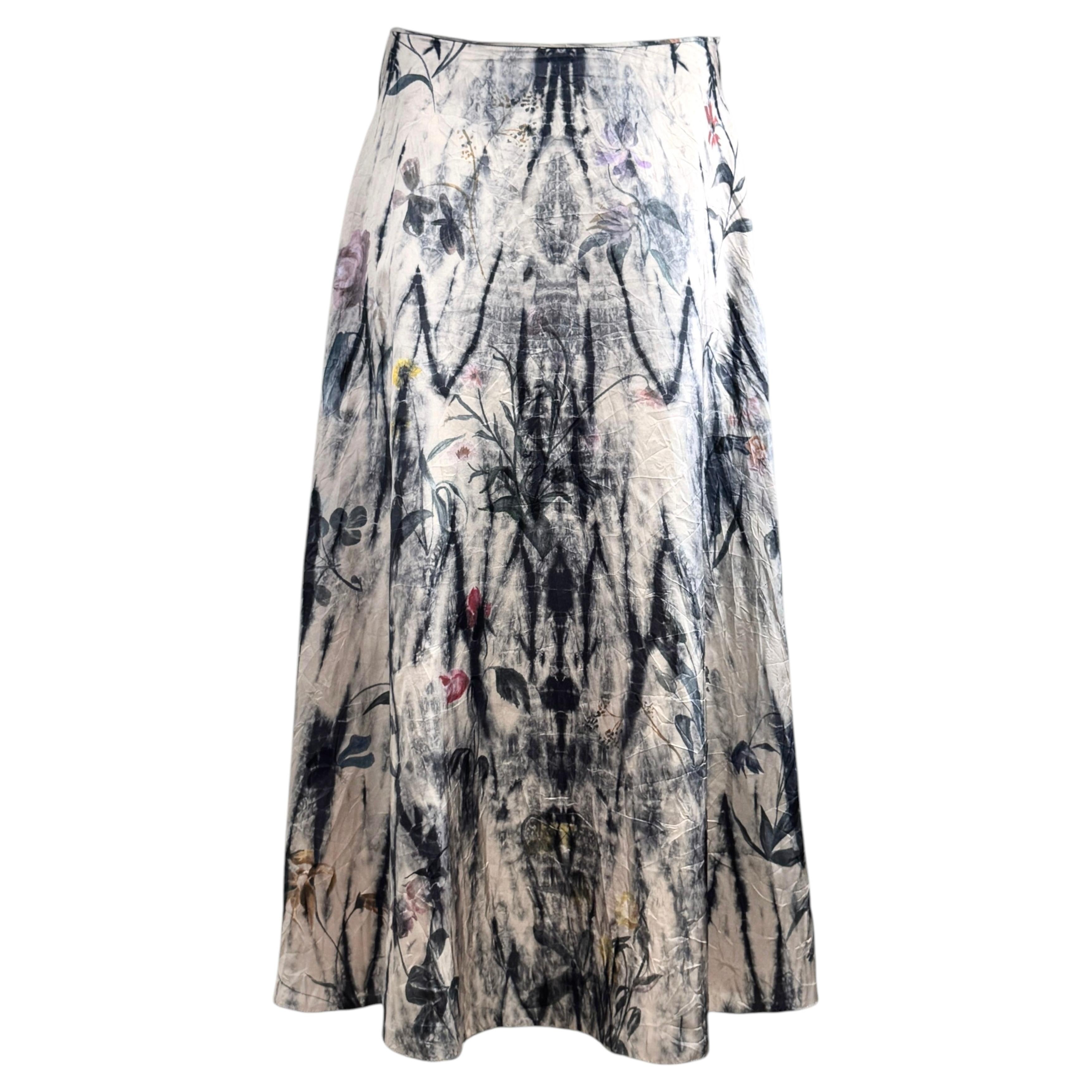 Christian Dior Maria Grazia Chiuri Spring 2019 Milticolored distressed skirt For Sale