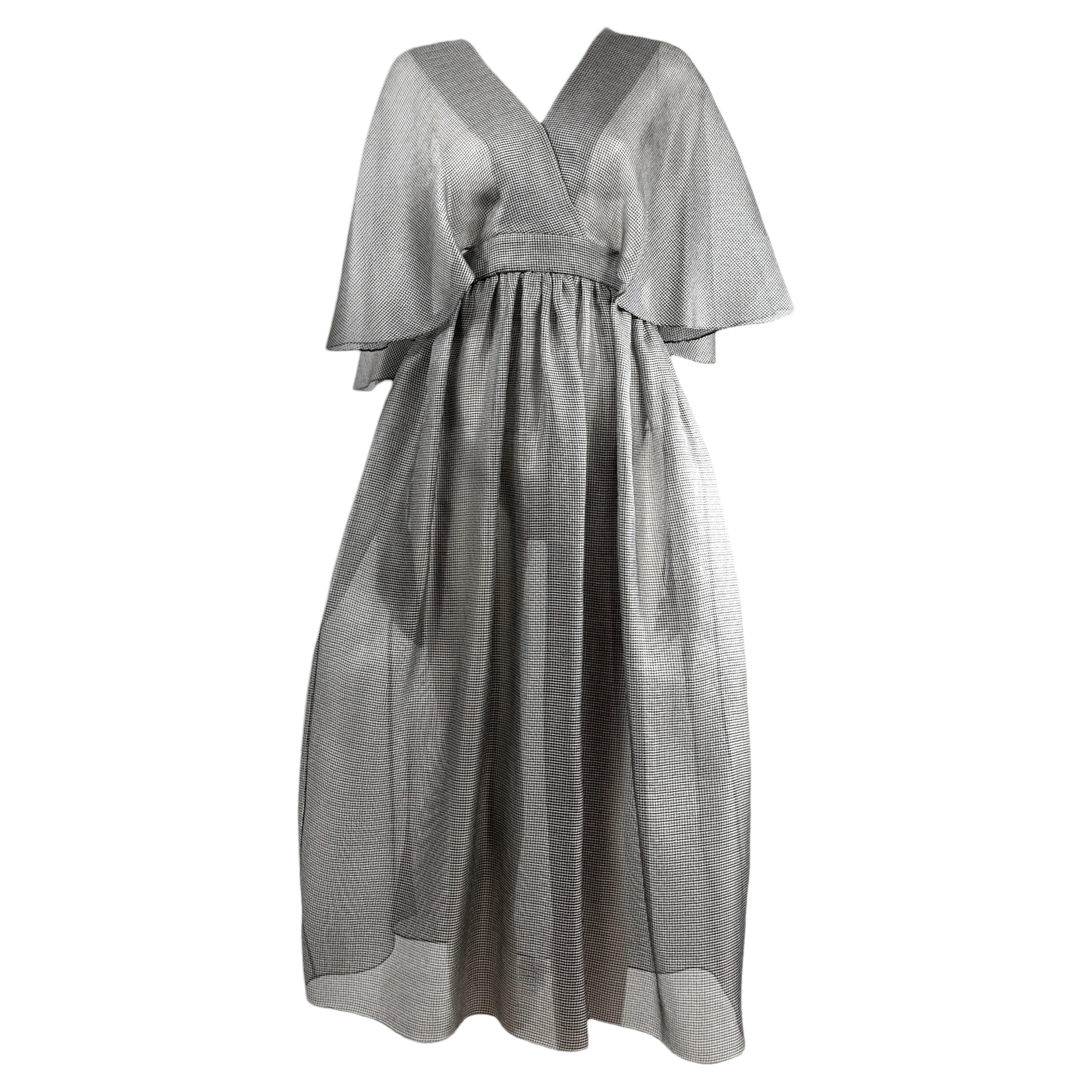 Christian Dior Maria Grazia Chiuri Spring 2021 grey silk dress