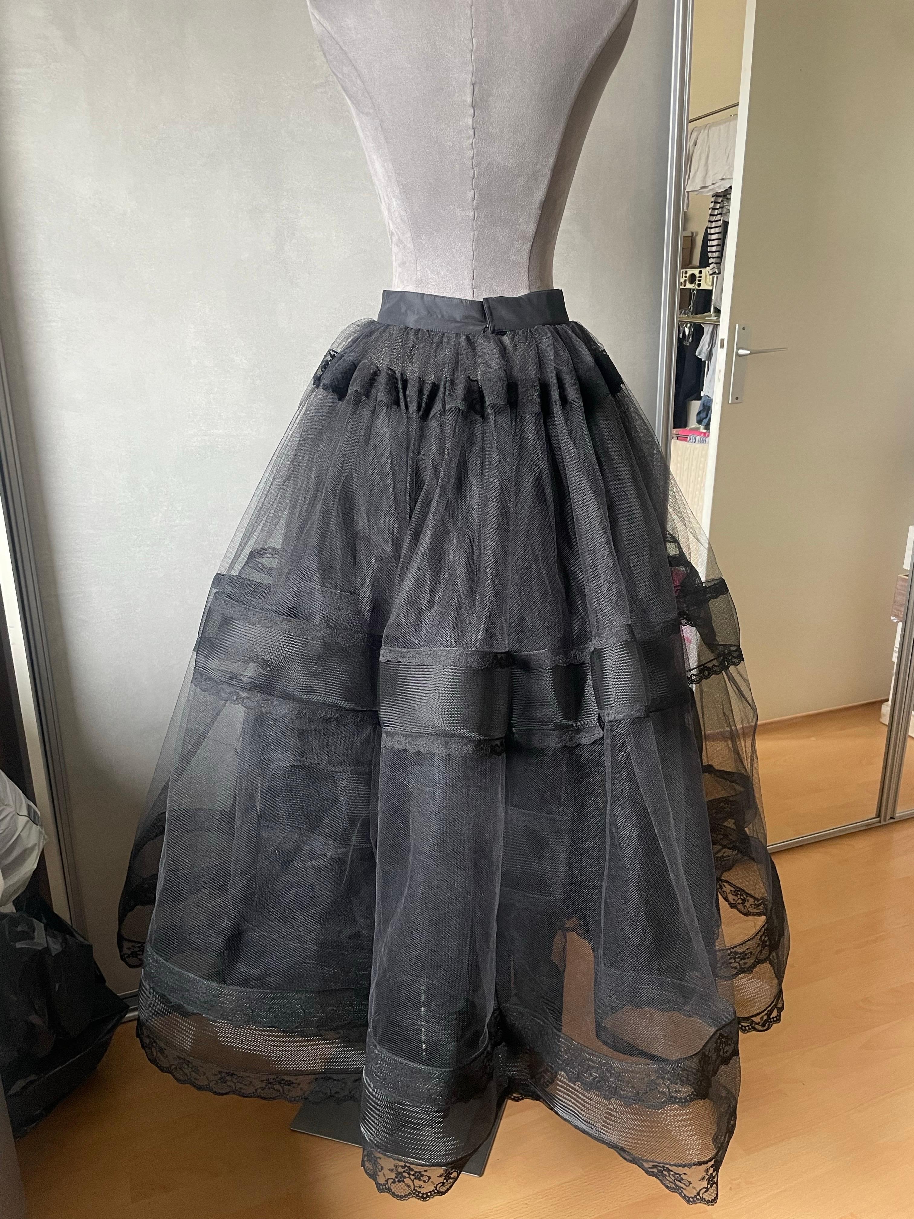 CHRISTIAN DIOR Maxi FALDA de tul vintage en venta 6