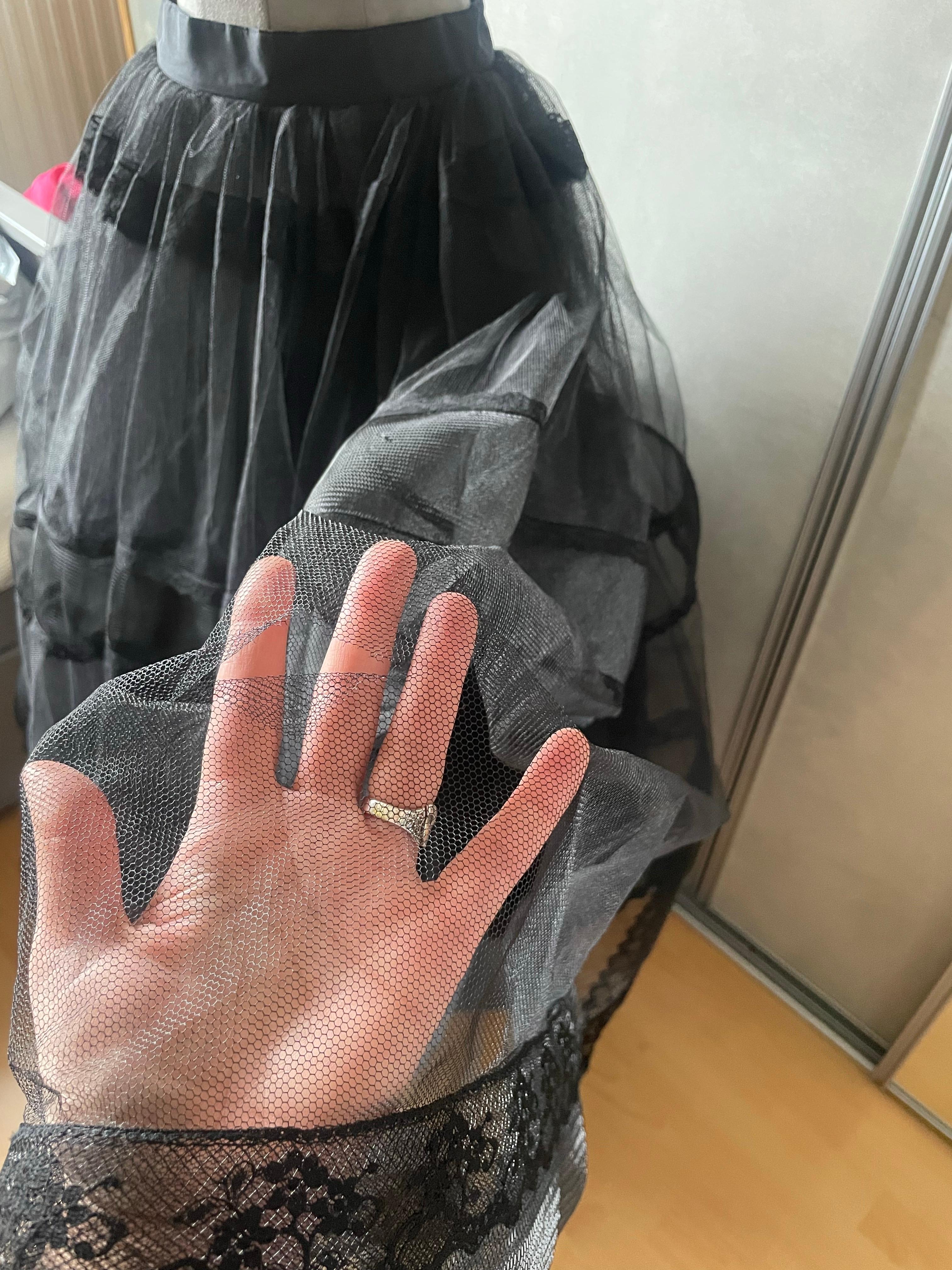 CHRISTIAN DIOR Maxi FALDA de tul vintage en venta 7