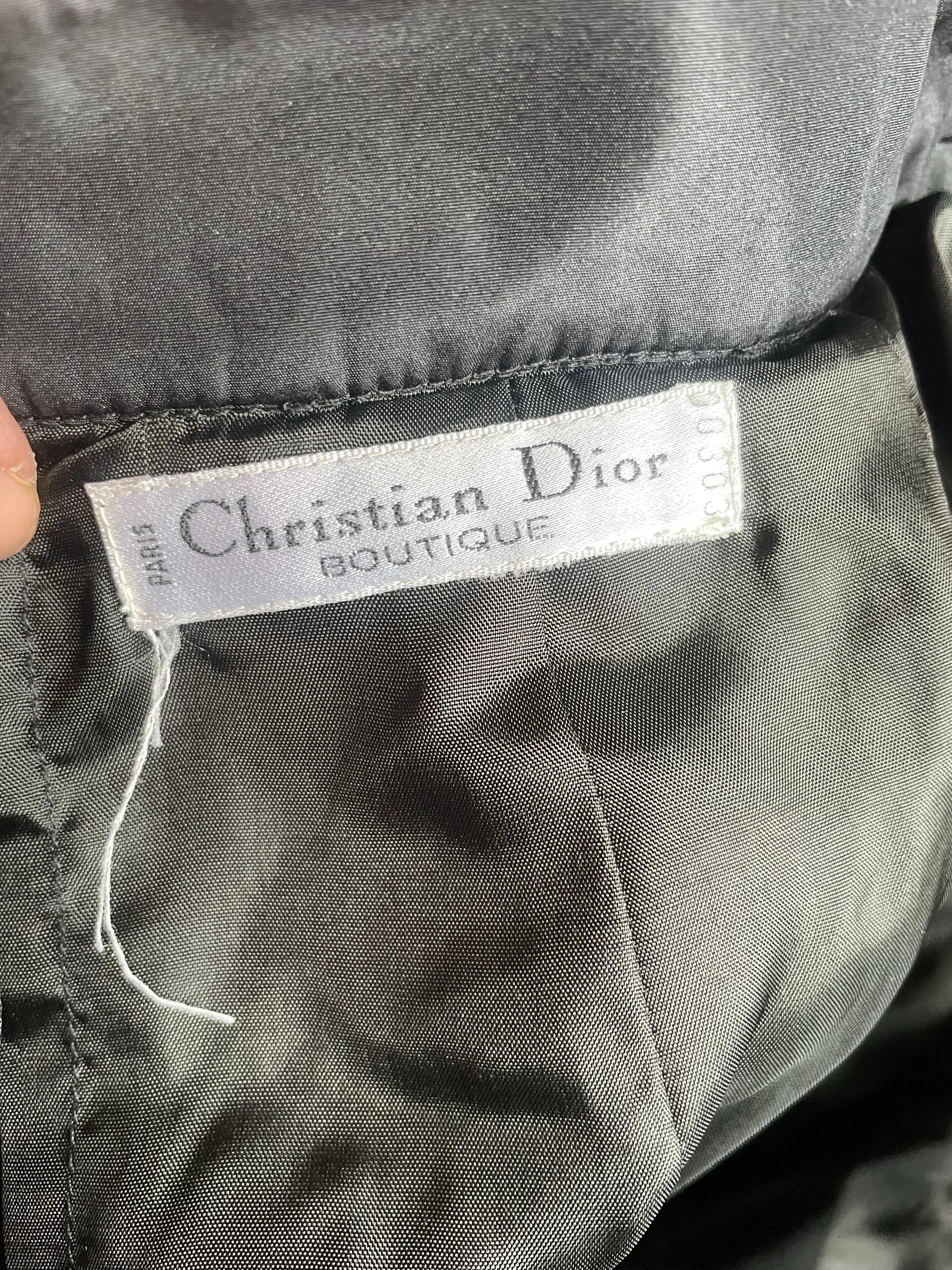 CHRISTIAN DIOR Maxi FALDA de tul vintage Negro en venta