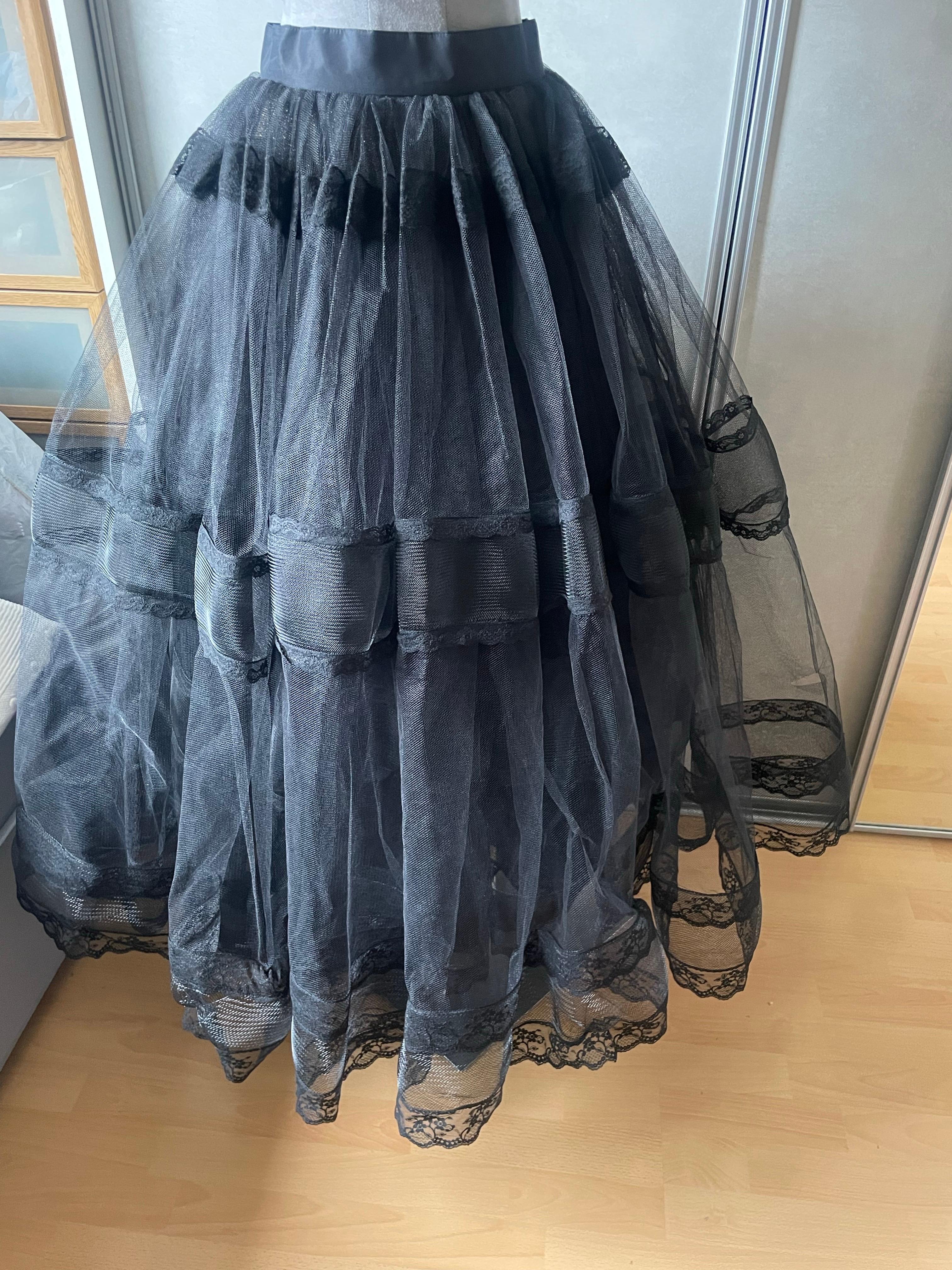 CHRISTIAN DIOR Maxi FALDA de tul vintage en venta 2