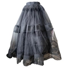 CHRISTIAN DIOR Maxi-Tüll-RÖCKCHEN vintage