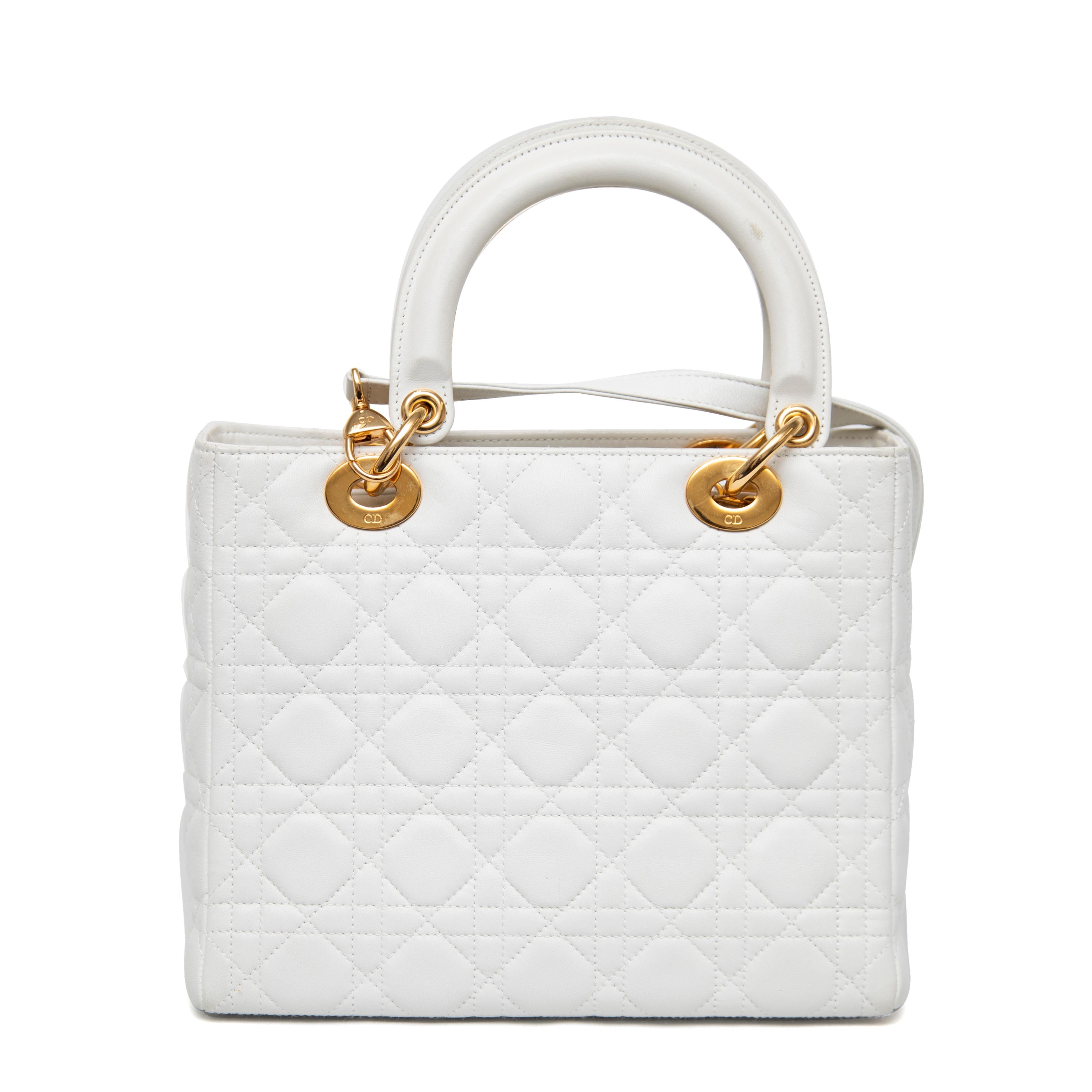 Christian Dior Medium Lady Dior, 2007 In Excellent Condition For Sale In West Hartford, CT