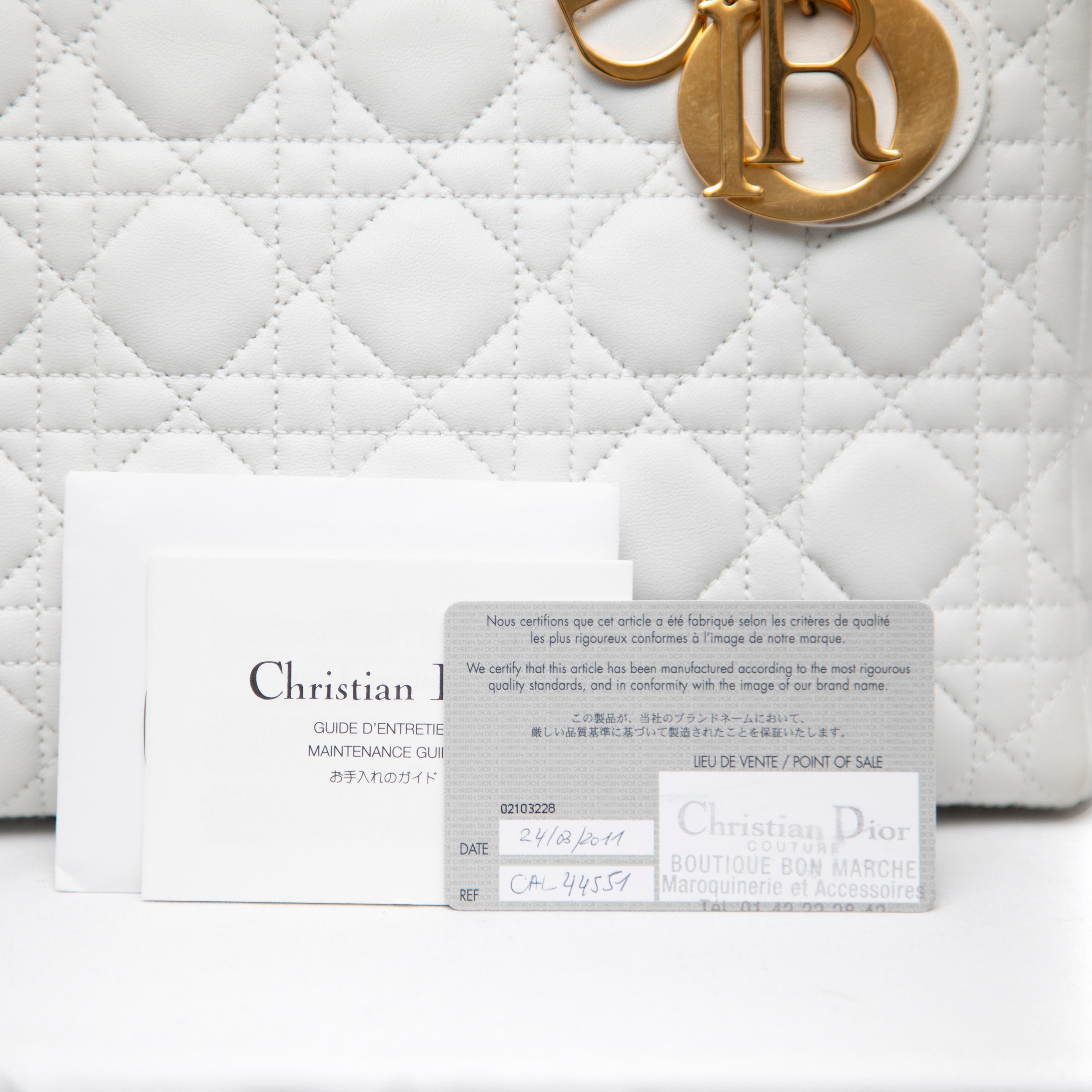 Christian Dior Medium Lady Dior, 2007 For Sale 1