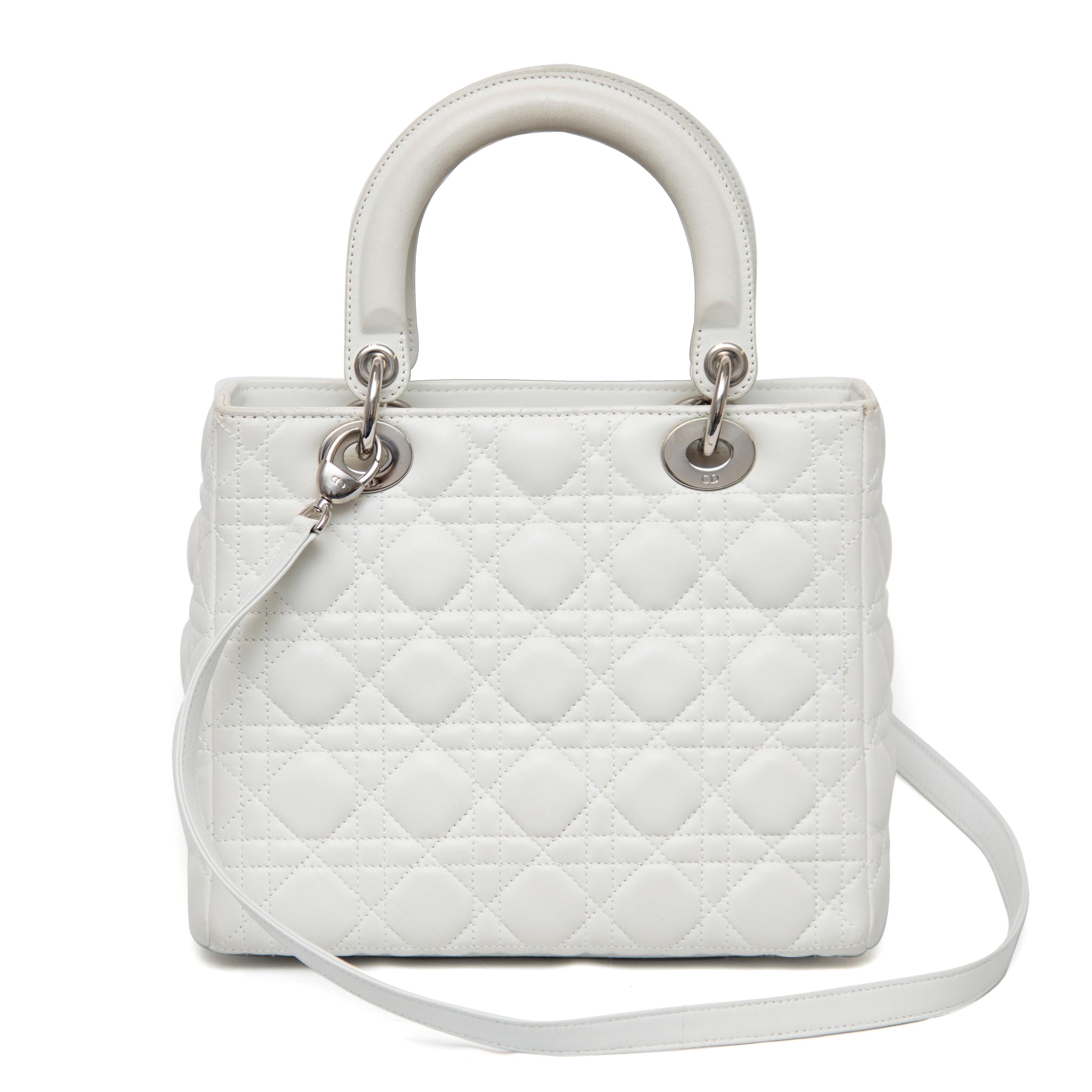 Women's or Men's Christian Dior Medium Lady Dior, 2010 For Sale