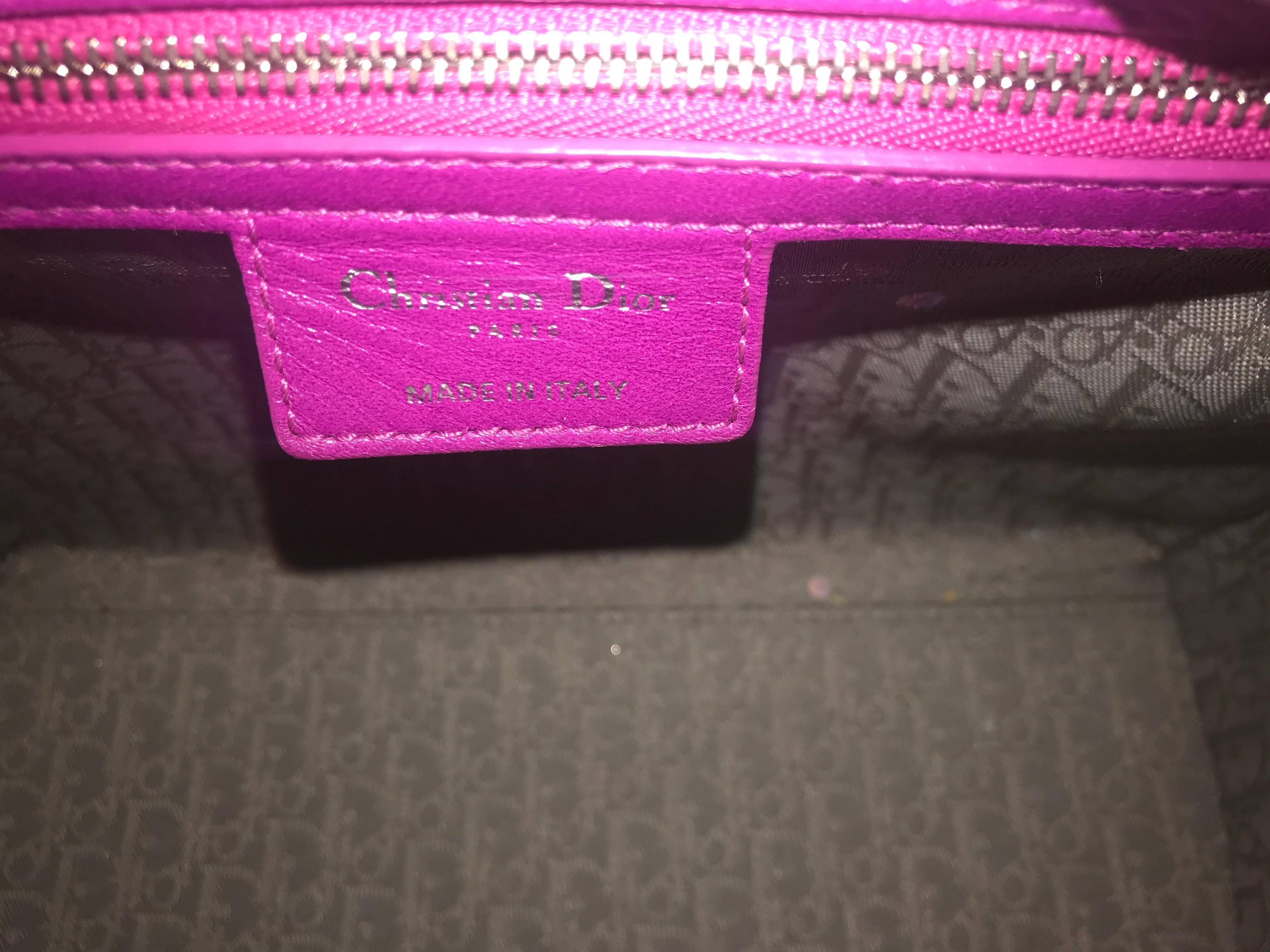 Women's or Men's Christian Dior Medium Lady Dior For Sale