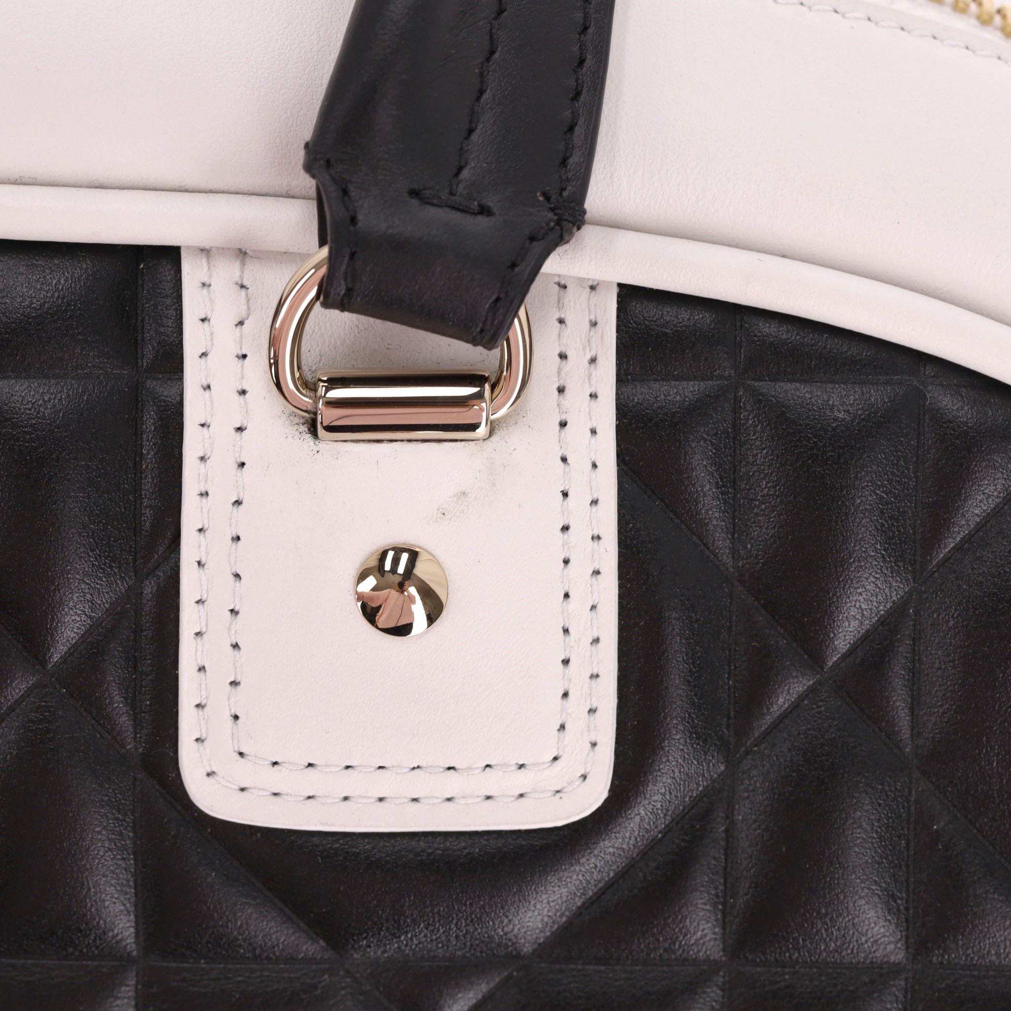 Christian Dior Medium Leather Vibe Bowling Bag 6