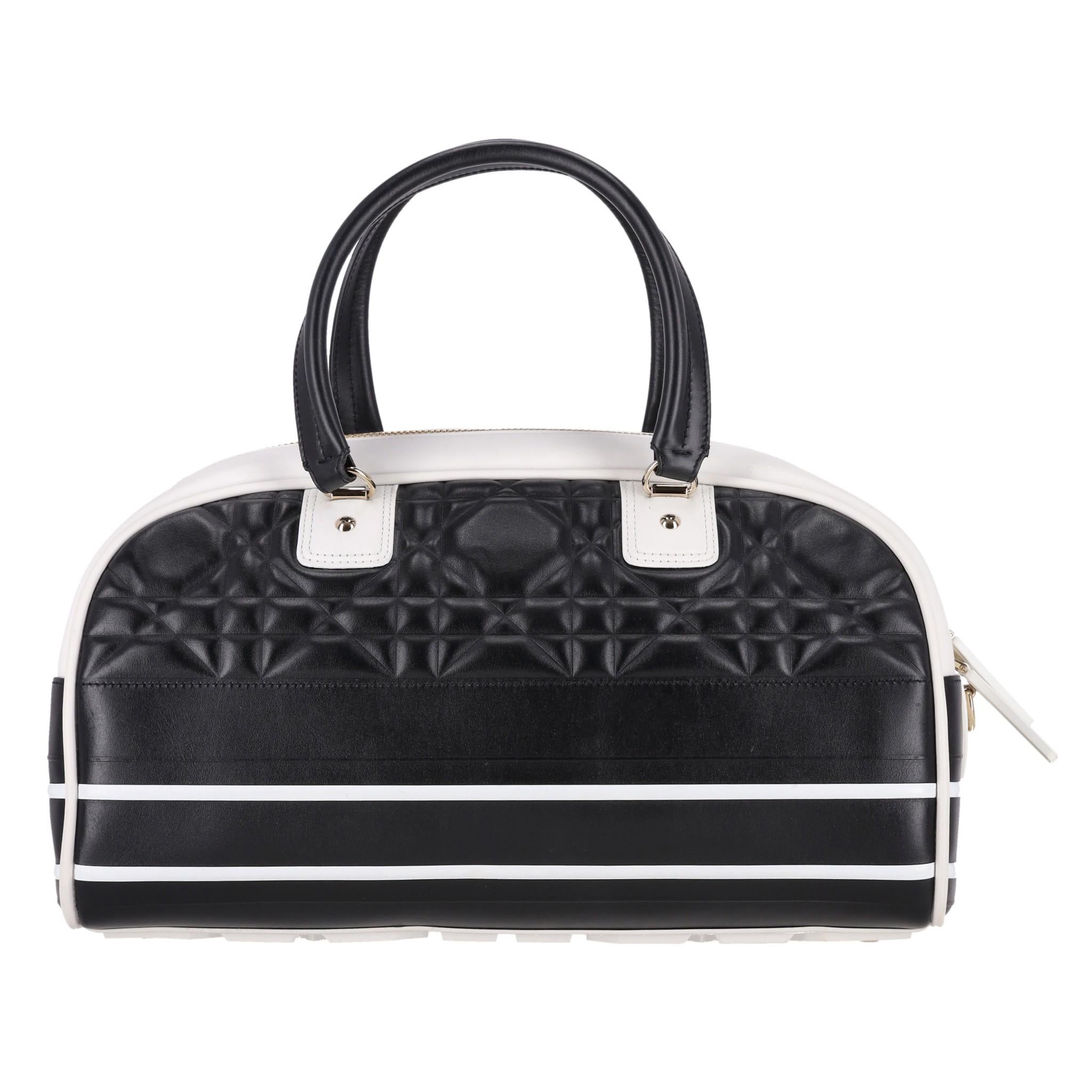 Women's Christian Dior Medium Leather Vibe Bowling Bag