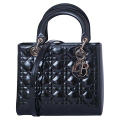 Christian Dior Medium Patent Cannage Lady Dior - '10s