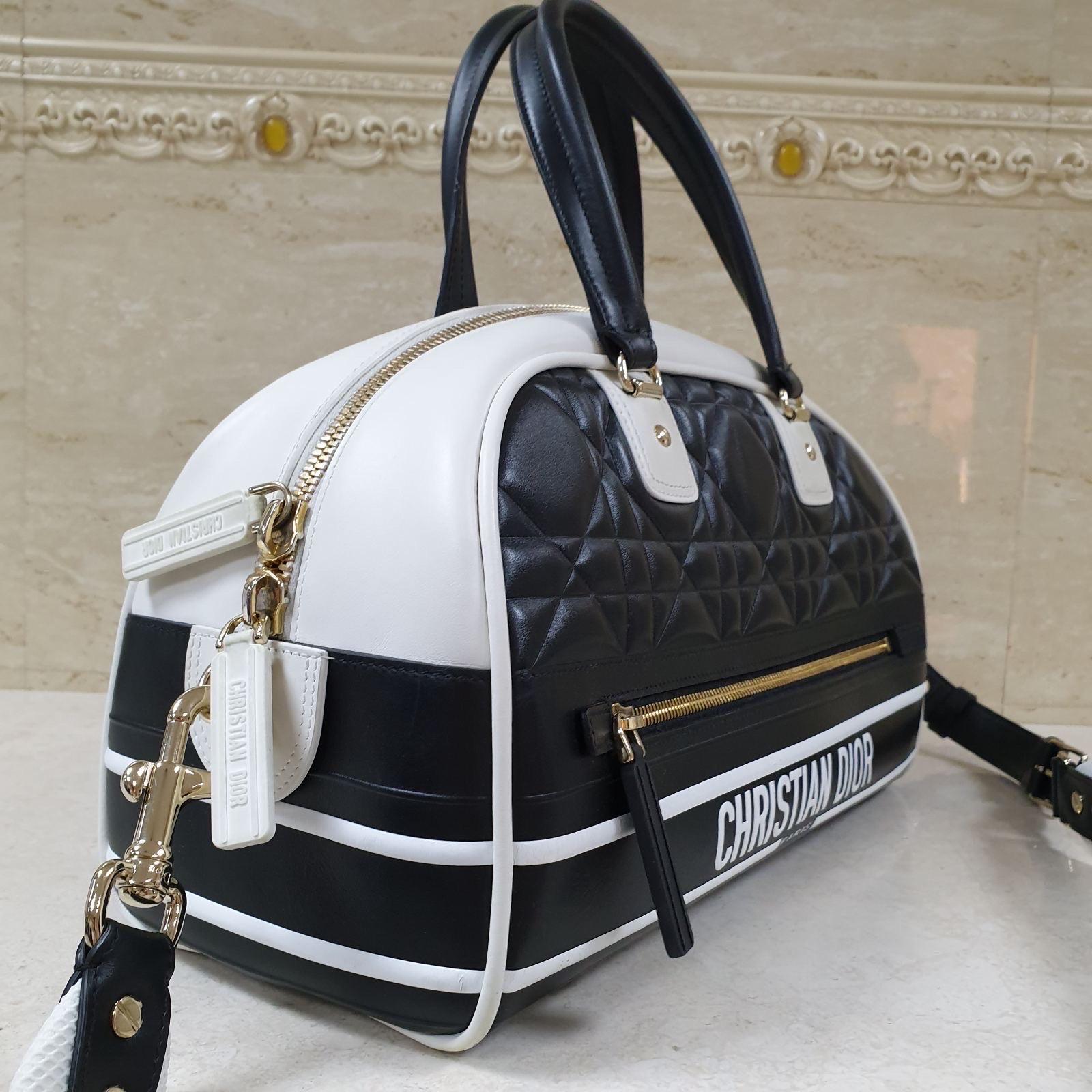 Christian Dior Medium Vibe Zip Bowling Bag For Sale 6