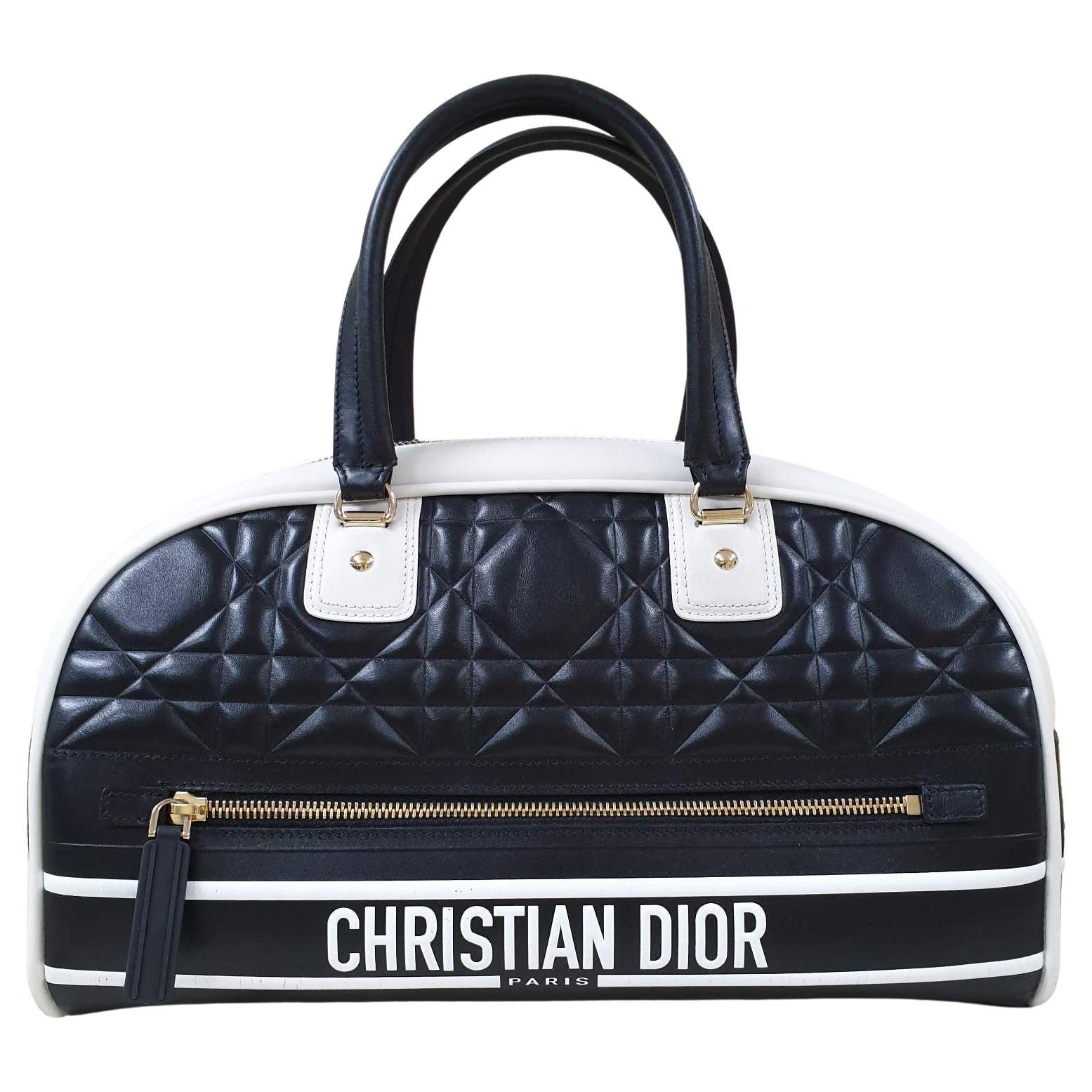 Christian Dior Medium Vibe Zip Bowling Bag For Sale