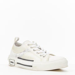 CHRISTIAN DIOR MEN Oblique B23 monogram print white low top sneaker EU42