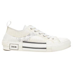 CHRISTIAN DIOR MEN Oblique B23 monogram print white low top sneaker EU42