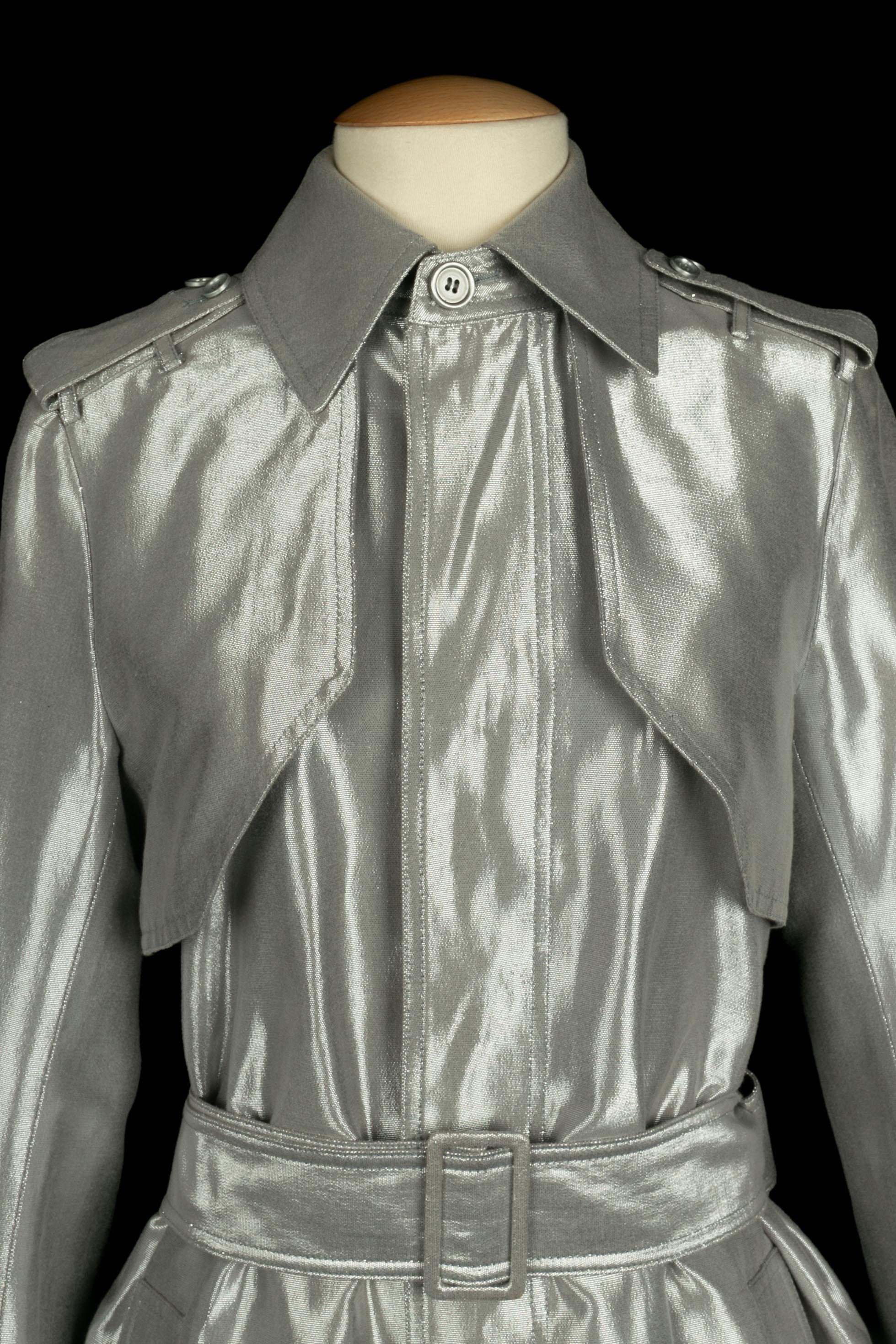 Christian Dior men trench coat Gris en venta