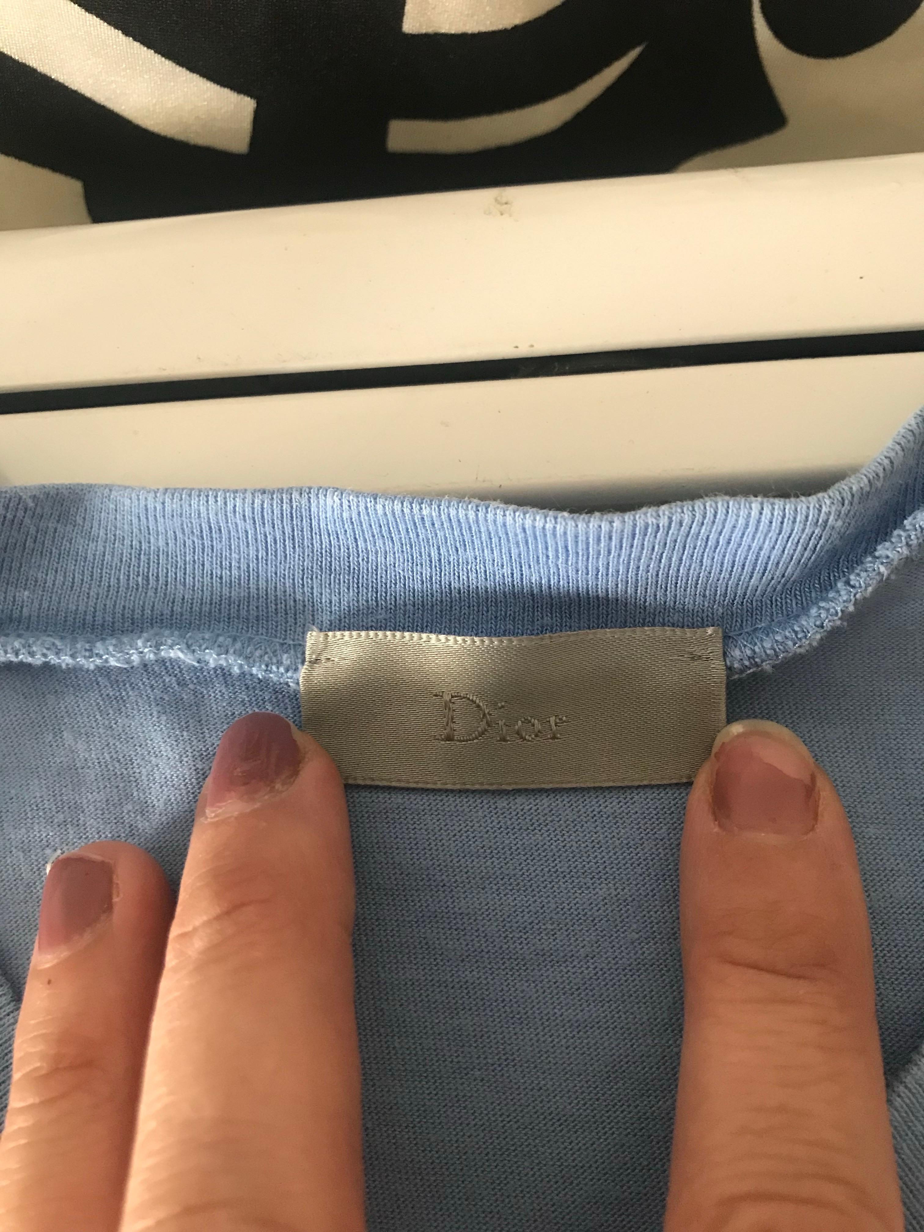 Uomo CHRISTIAN DIOR Maglietta da uomo in cotone. in vendita