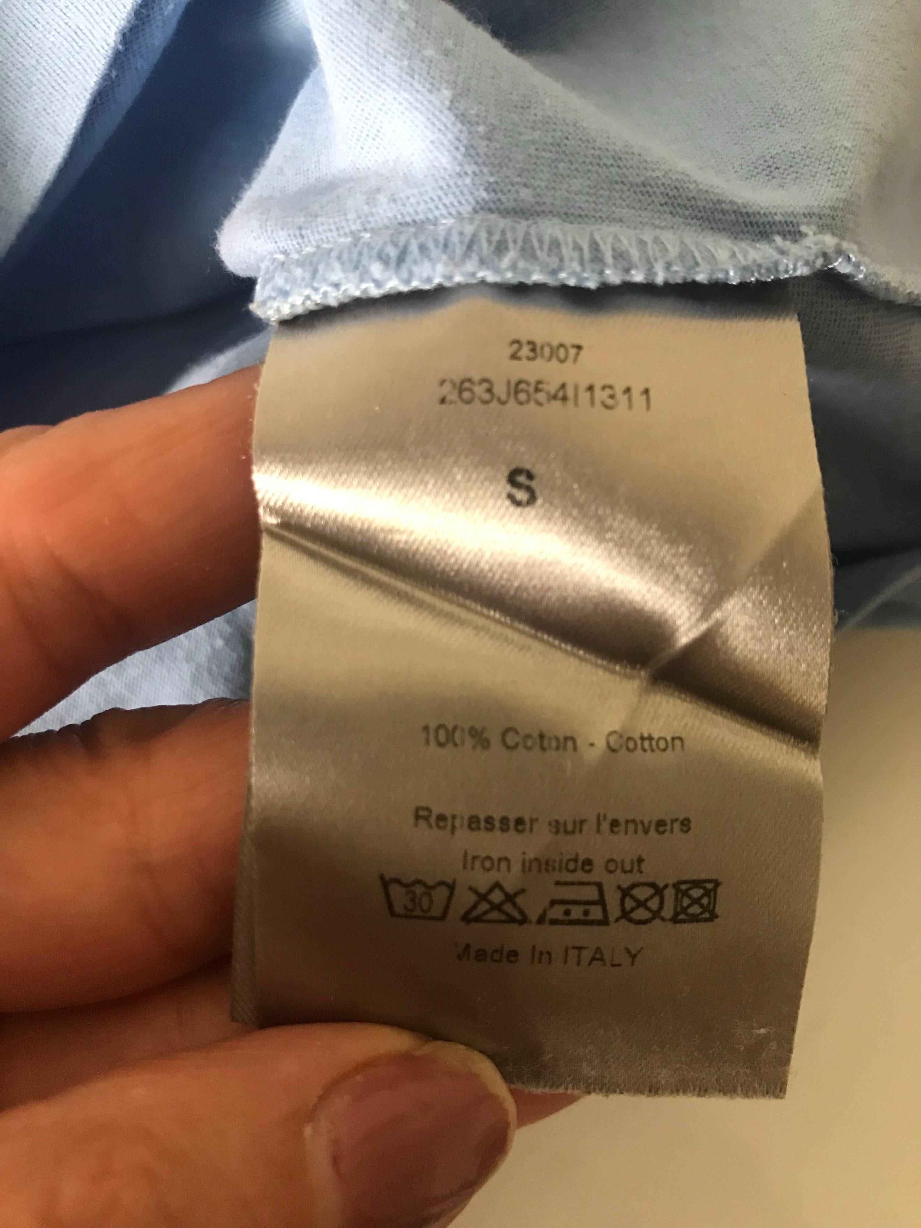 CHRISTIAN DIOR Maglietta da uomo in cotone. in vendita 1