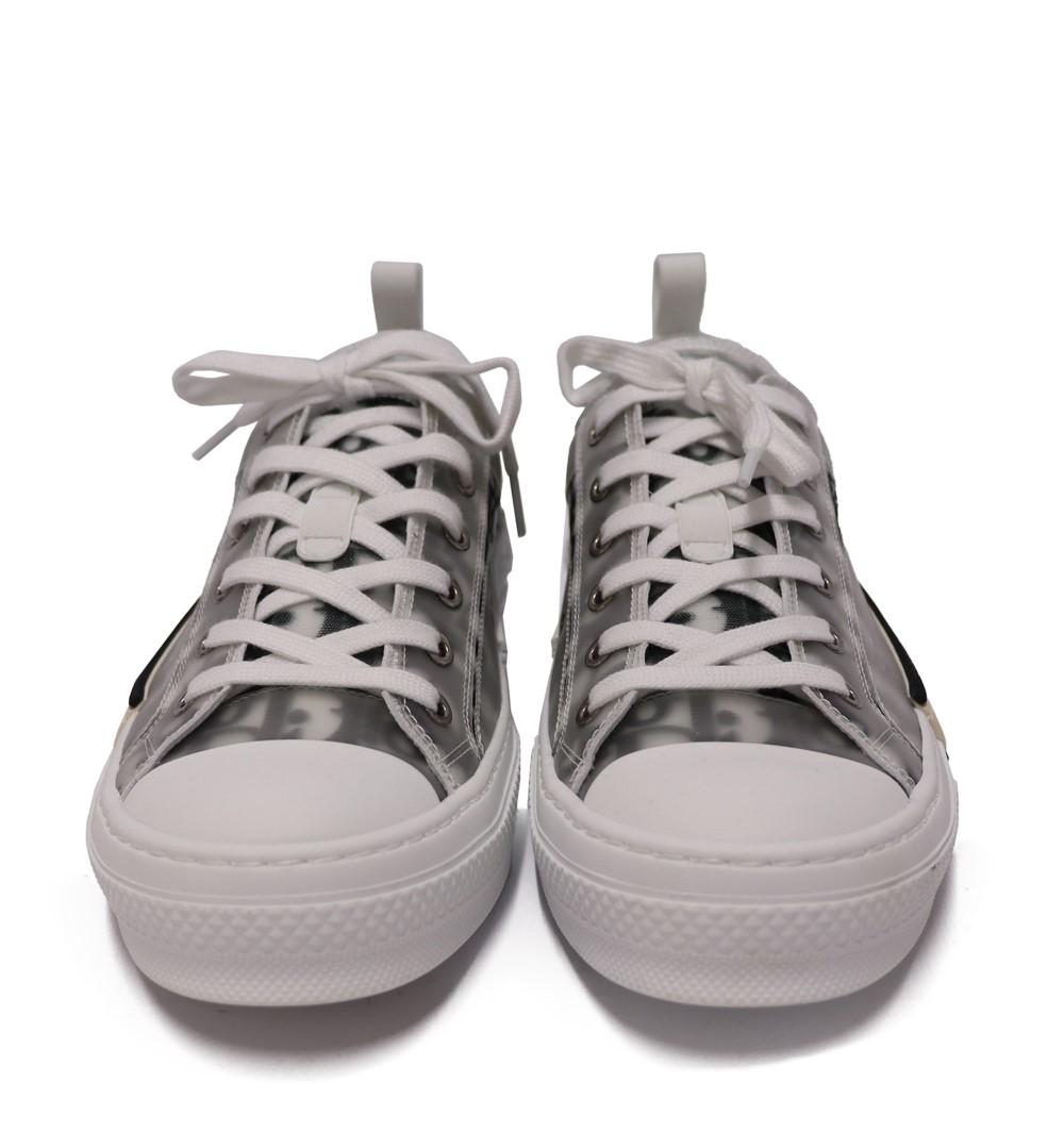 Christian Dior Men's Oblique Net And PVC B23 Low Top Sneakers Size EU 43.5 In Excellent Condition For Sale In Amman, JO