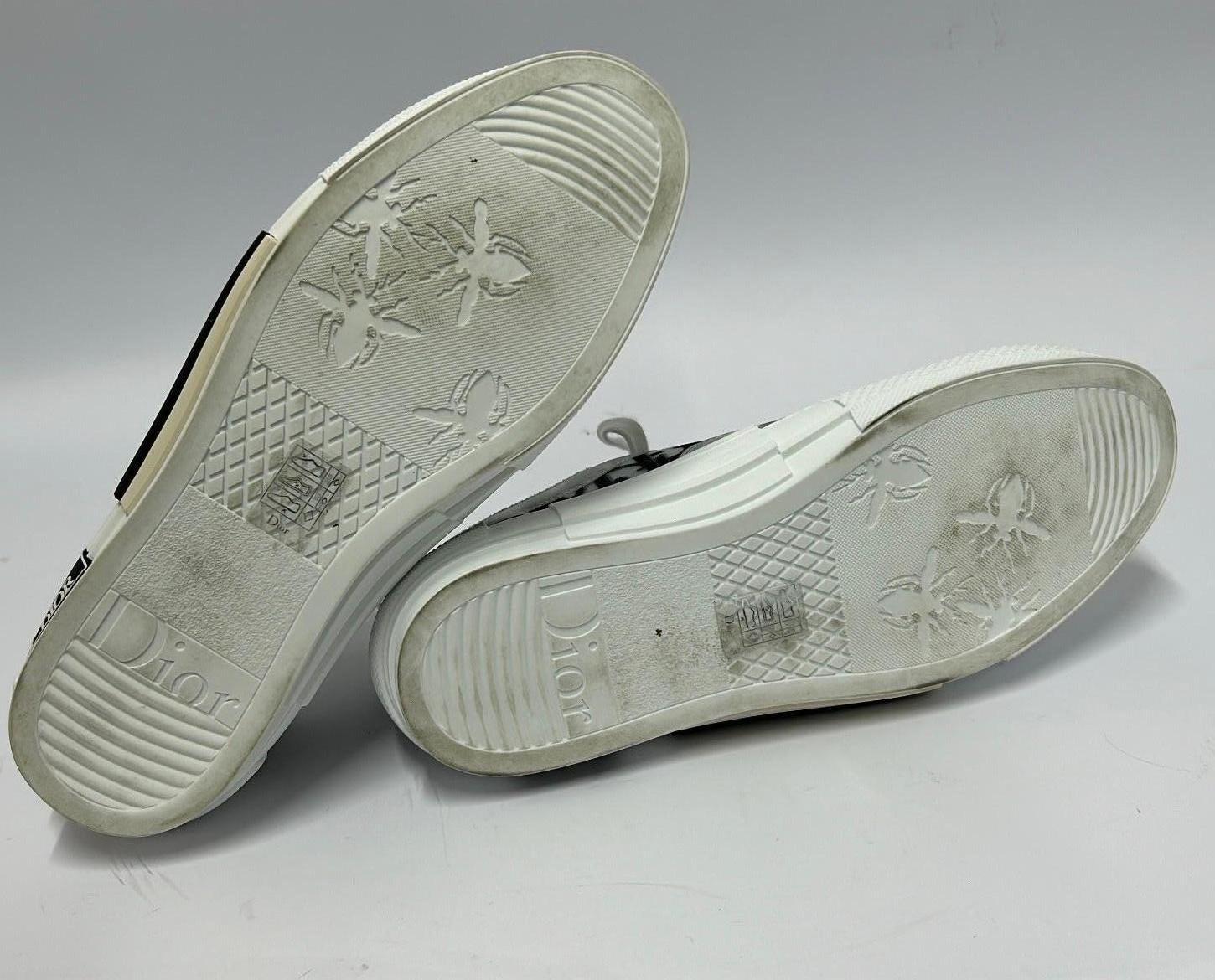 Christian Dior Men's Oblique Net And PVC B23 Low Top Sneakers Size EU 43.5 For Sale 6