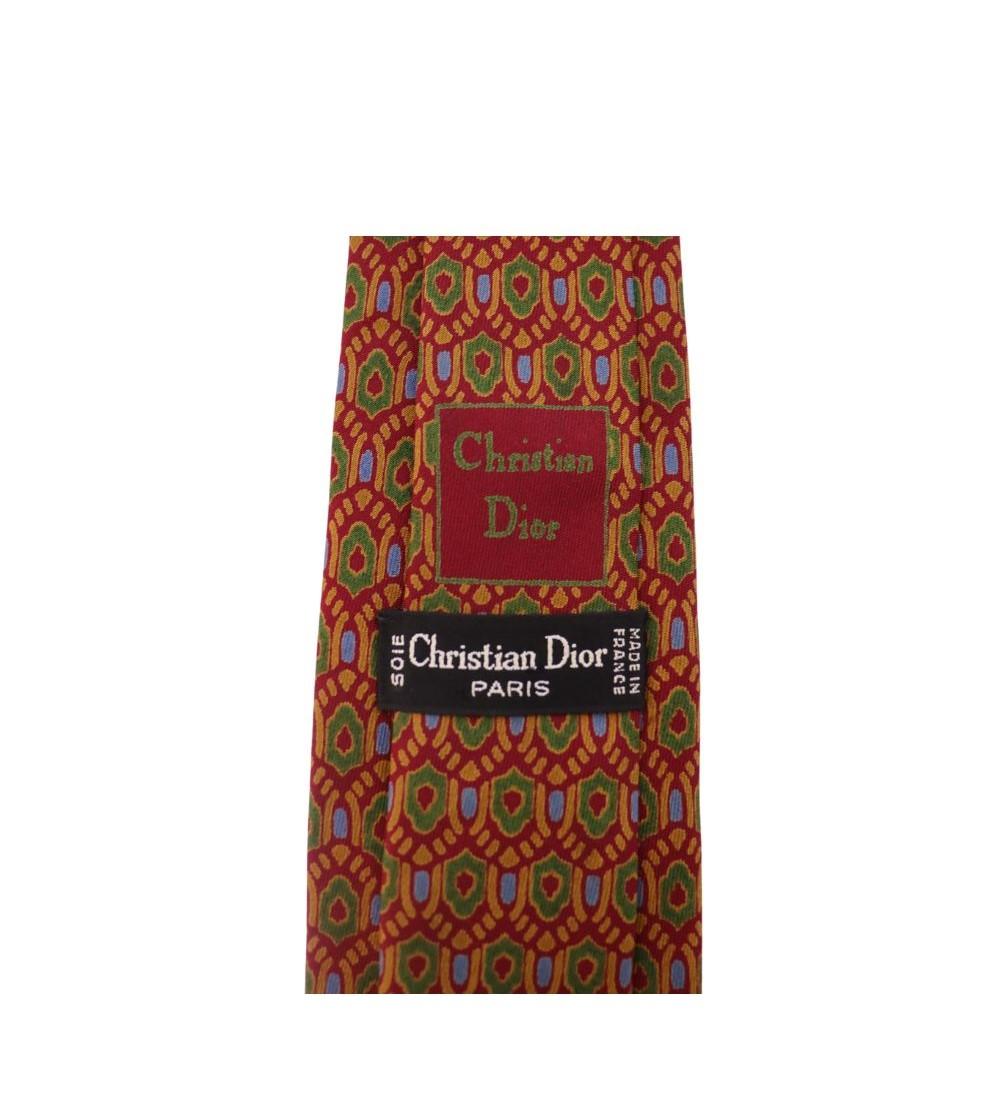Christian Dior Men's Vintage Tie, Features a Geometric Print.

Total Length: 140cm
Material: Silk
Condition: Good, threading
