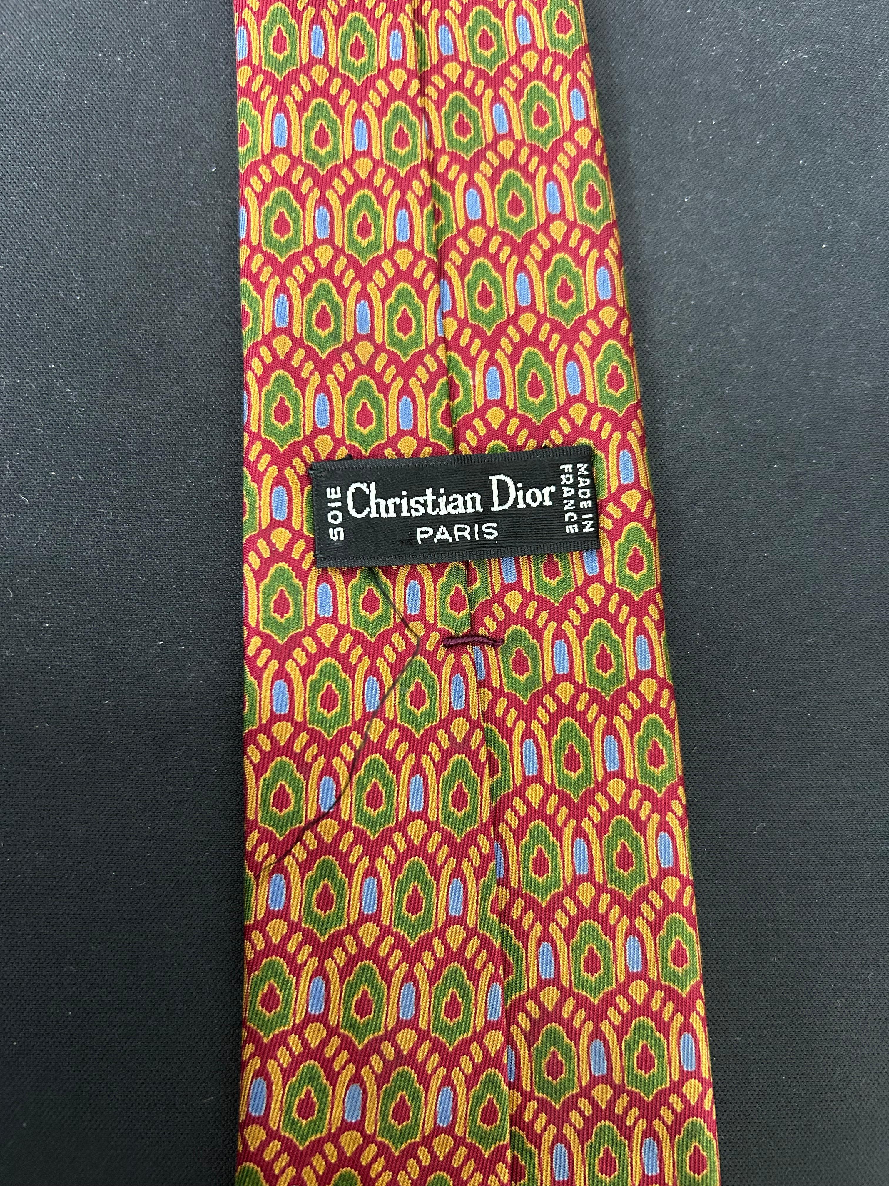 Christian Dior Men's Vintage Tie In Good Condition For Sale In Amman, JO
