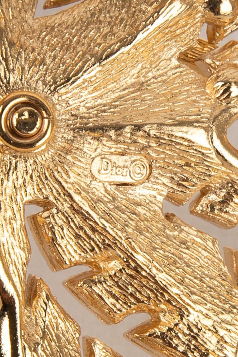 Christian Dior Metal Brooch For Sale 2
