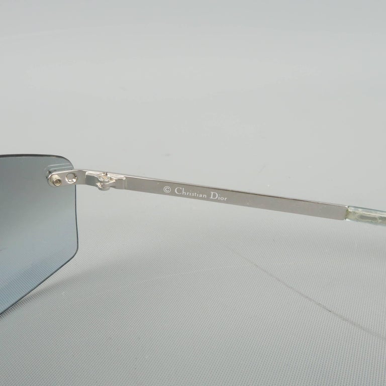 CHRISTIAN DIOR Sunglasses - Metallic Blue and Silver Star