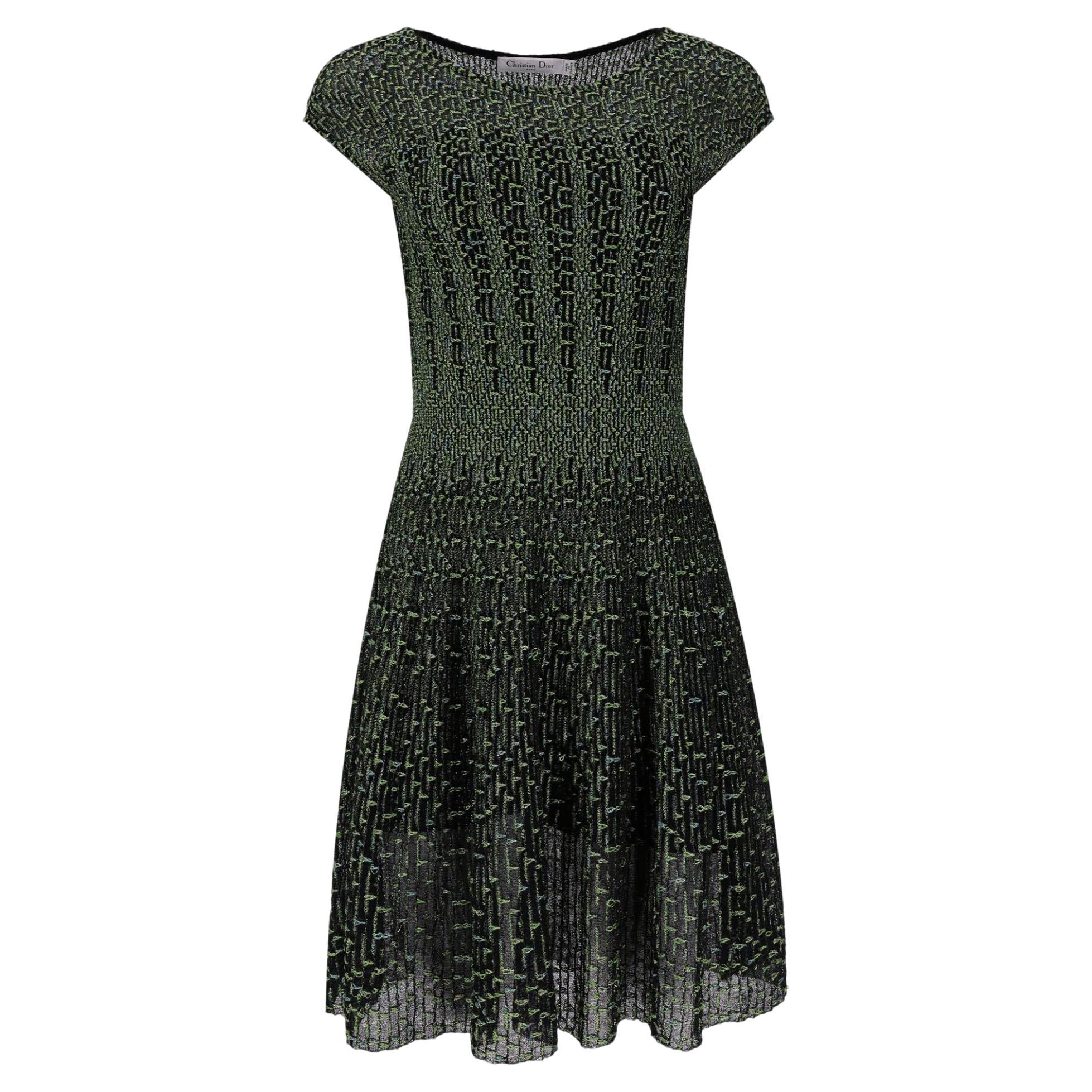 Christian Dior Metallic Knitted Dress