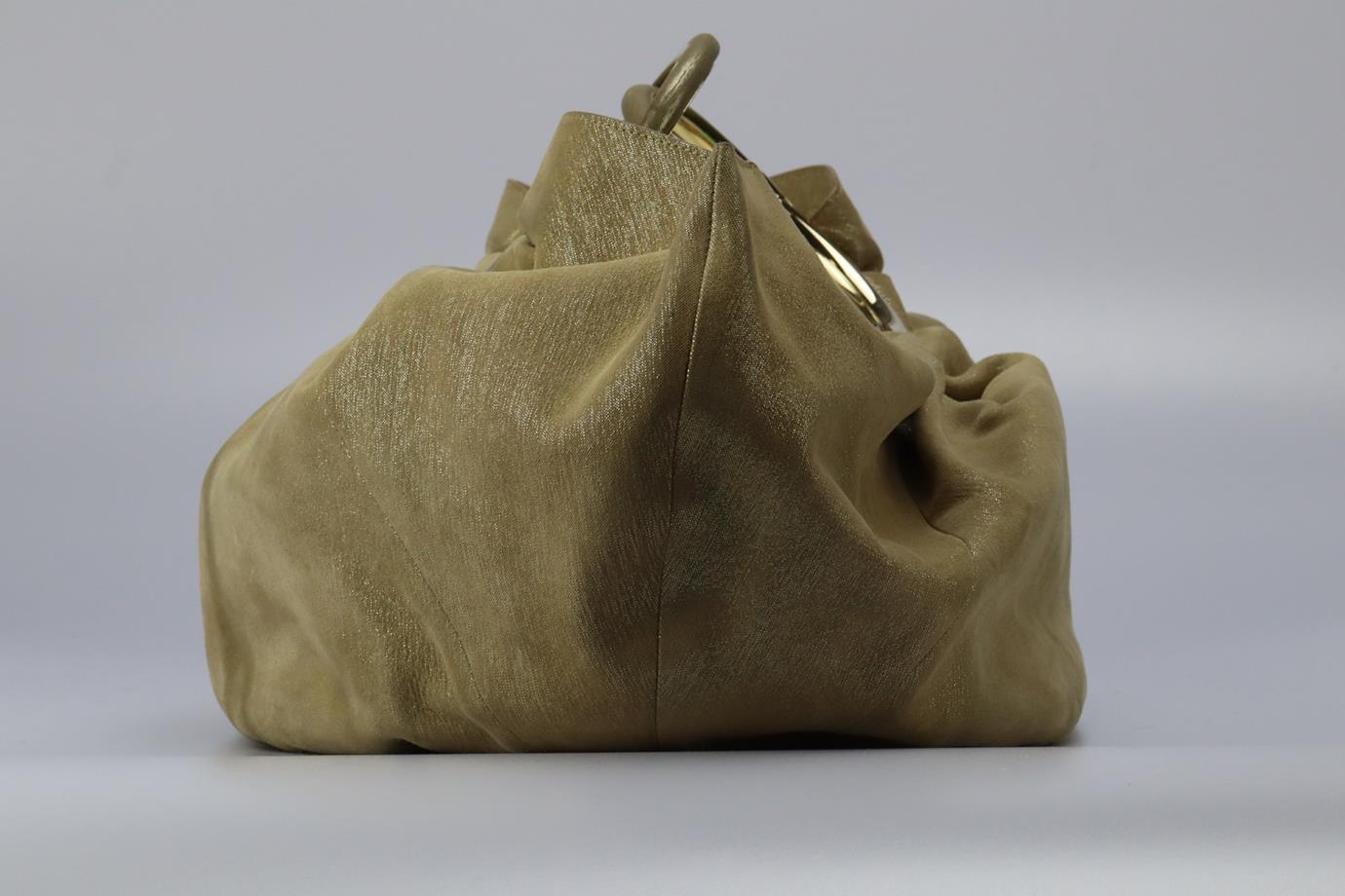 Christian Dior Metallic Nubuck Tote Bag 1
