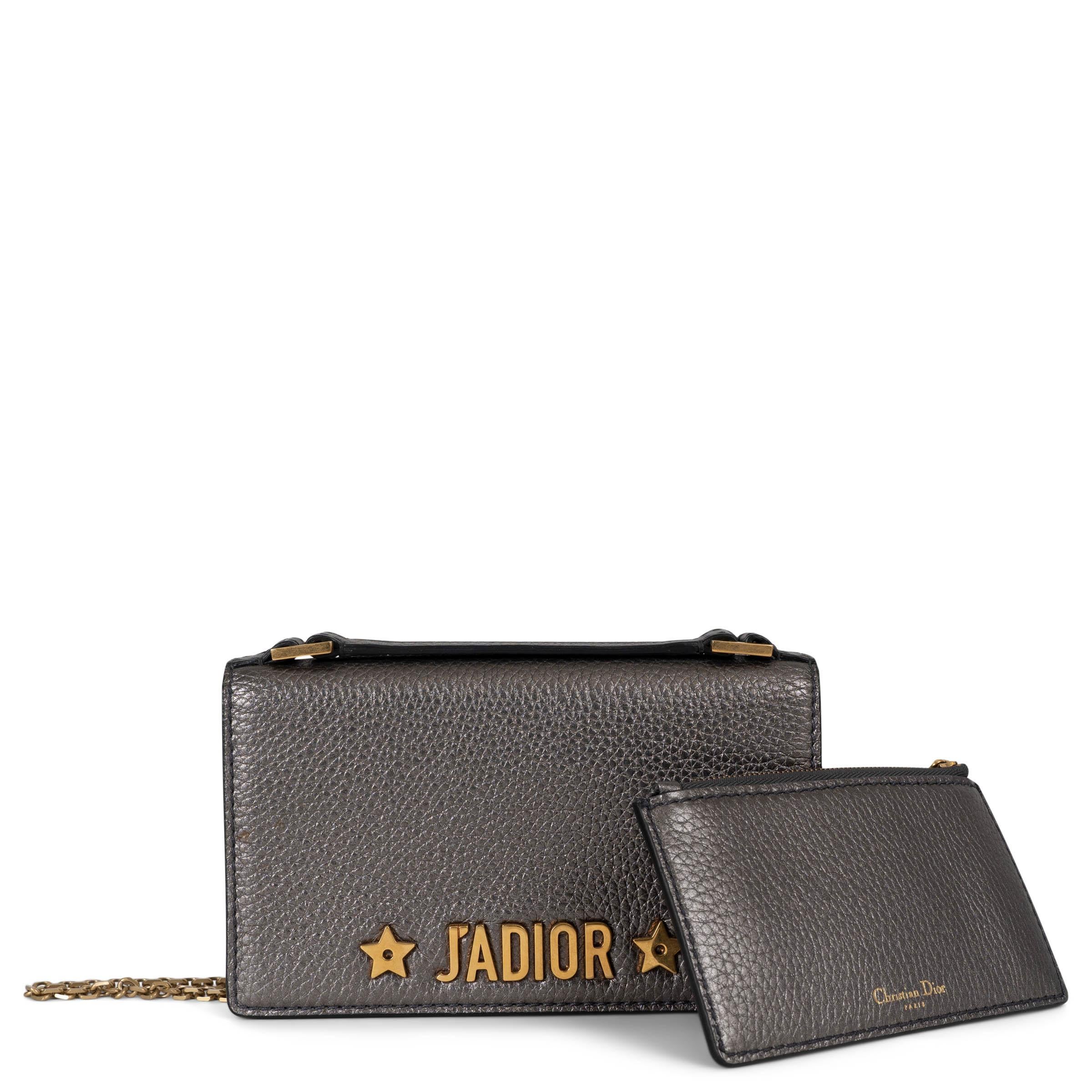Donna Pochette J'ADIOR 2018 in pelle peltro metallizzata di Christian Dior in vendita
