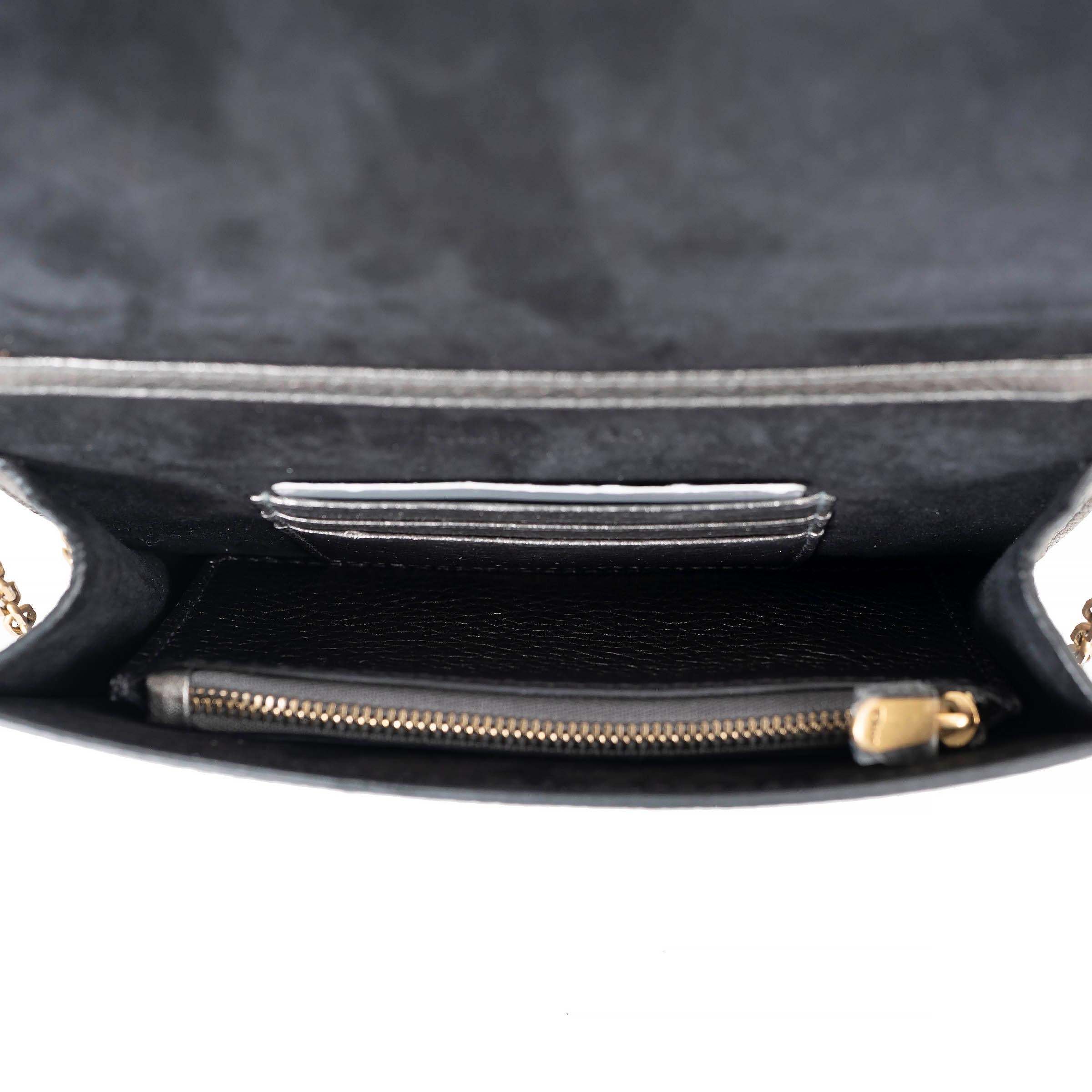 Pochette J'ADIOR 2018 in pelle peltro metallizzata di Christian Dior in vendita 1