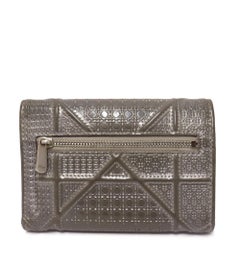Christian Dior Micro Cannage Patent Leather Diorama Trifold Wallet