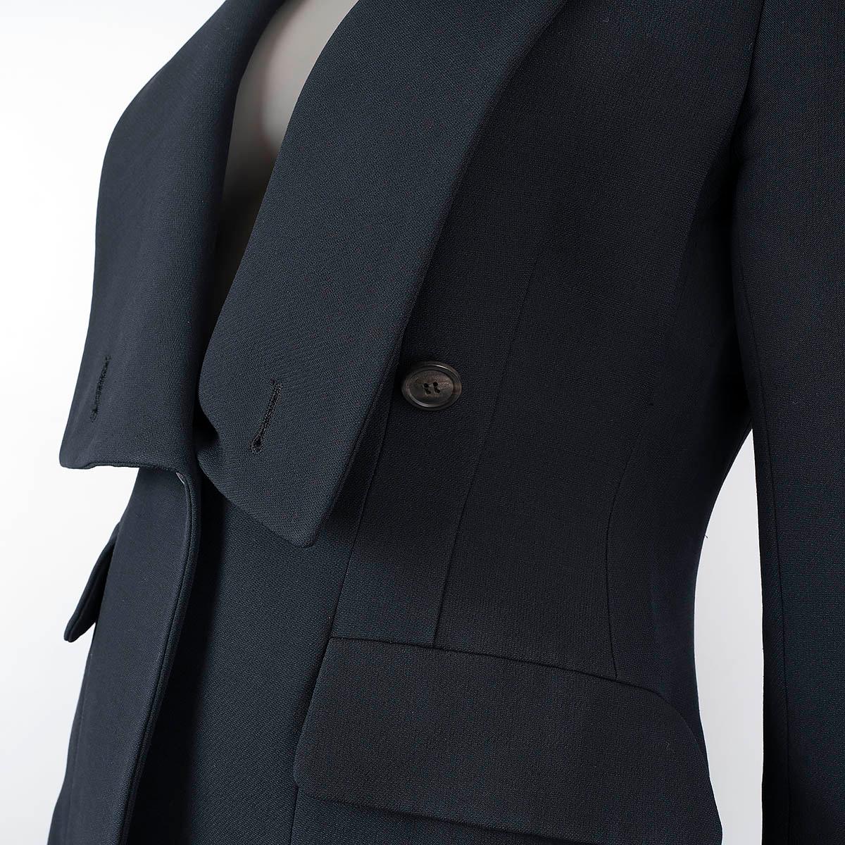 CHRISTIAN DIOR midnight blue wool silk 2018 TUXEDO Jacket 40 M For Sale 4