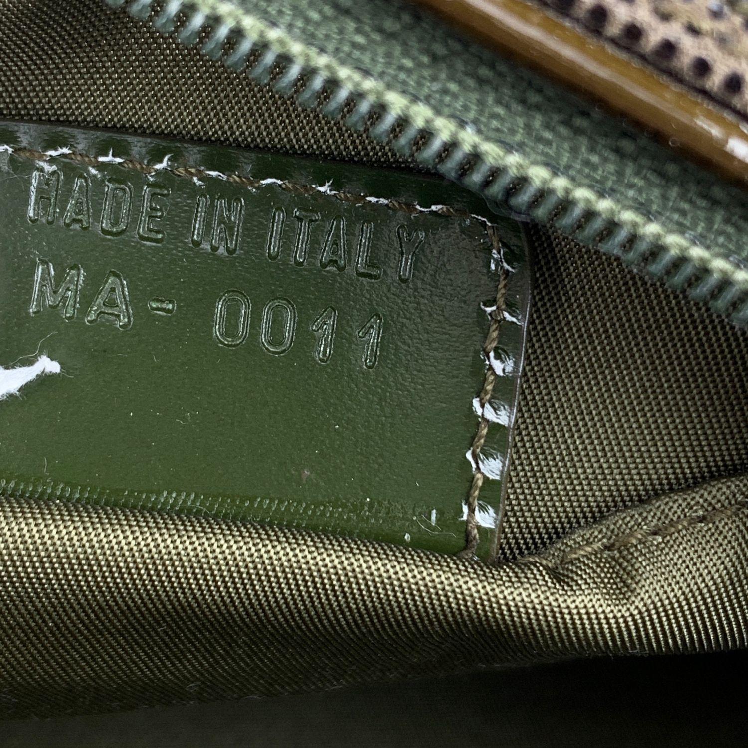 Christian Dior Military Gren Canvas Mini Camouflage Satchel Bag In Excellent Condition In Rome, Rome