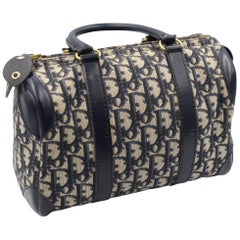 Christian Dior Mini 25 cm Vintage Boston Monogram Canvas Bag