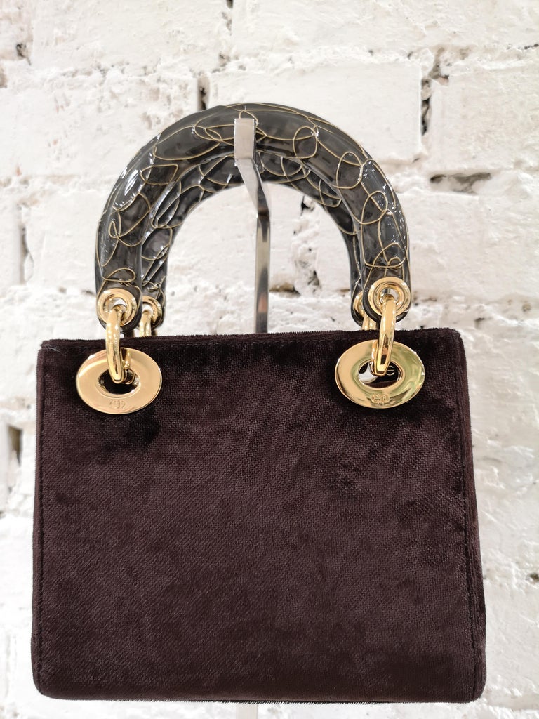 dior velvet tote