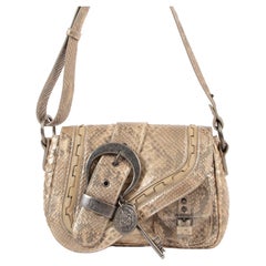 Christian Dior - Mini sac à main Gaucho en python pailleté en édition limitée