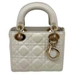 Christian Dior Mini Lady Dior Latte Canage
