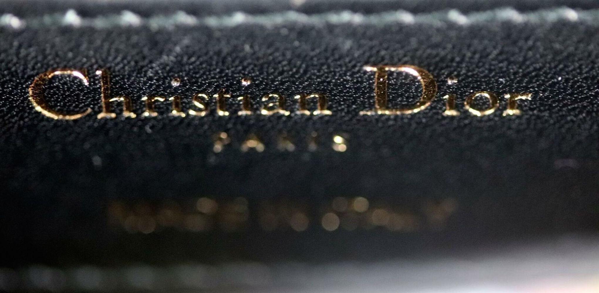 Christian Dior Mini Saddle Bead Embellished Leather Handbag 1