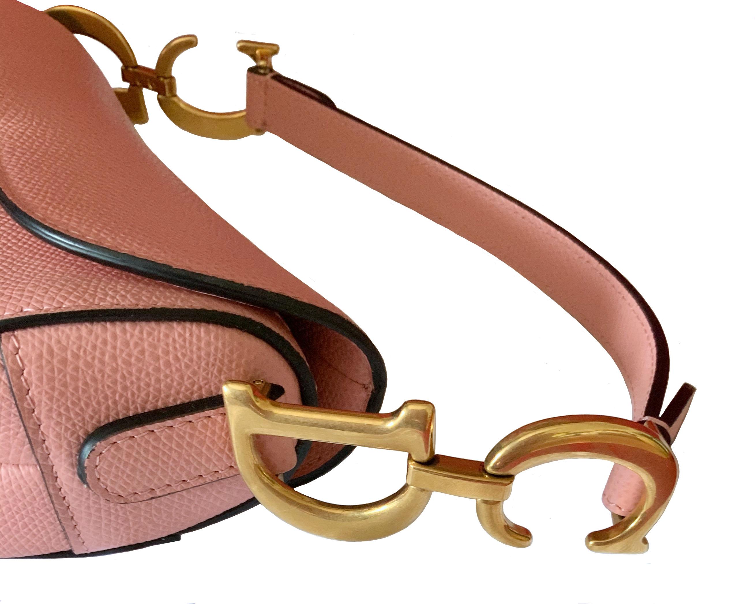 Christian Dior Mini Saddle Calfskin Bag In Excellent Condition In Geneva, CH
