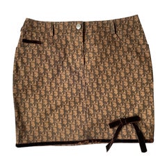 CHRISTIAN DIOR Mini skirt monogram