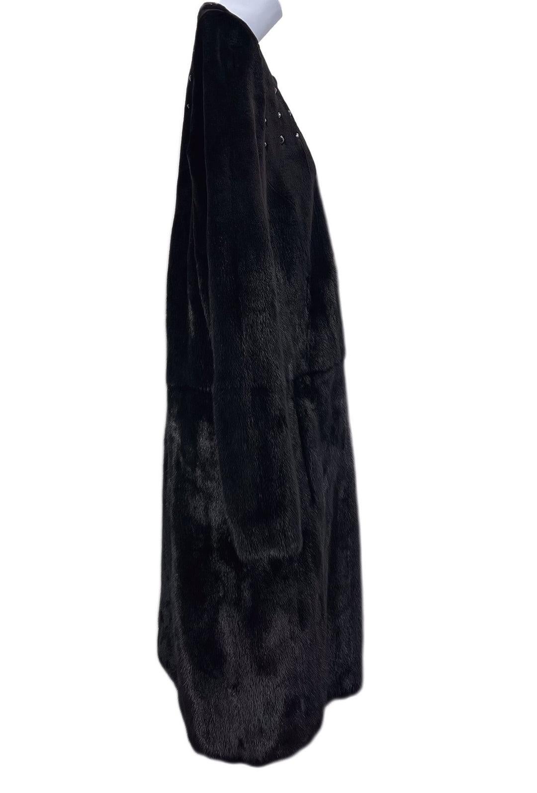 Christian Dior Mink Black Coat For Sale 1