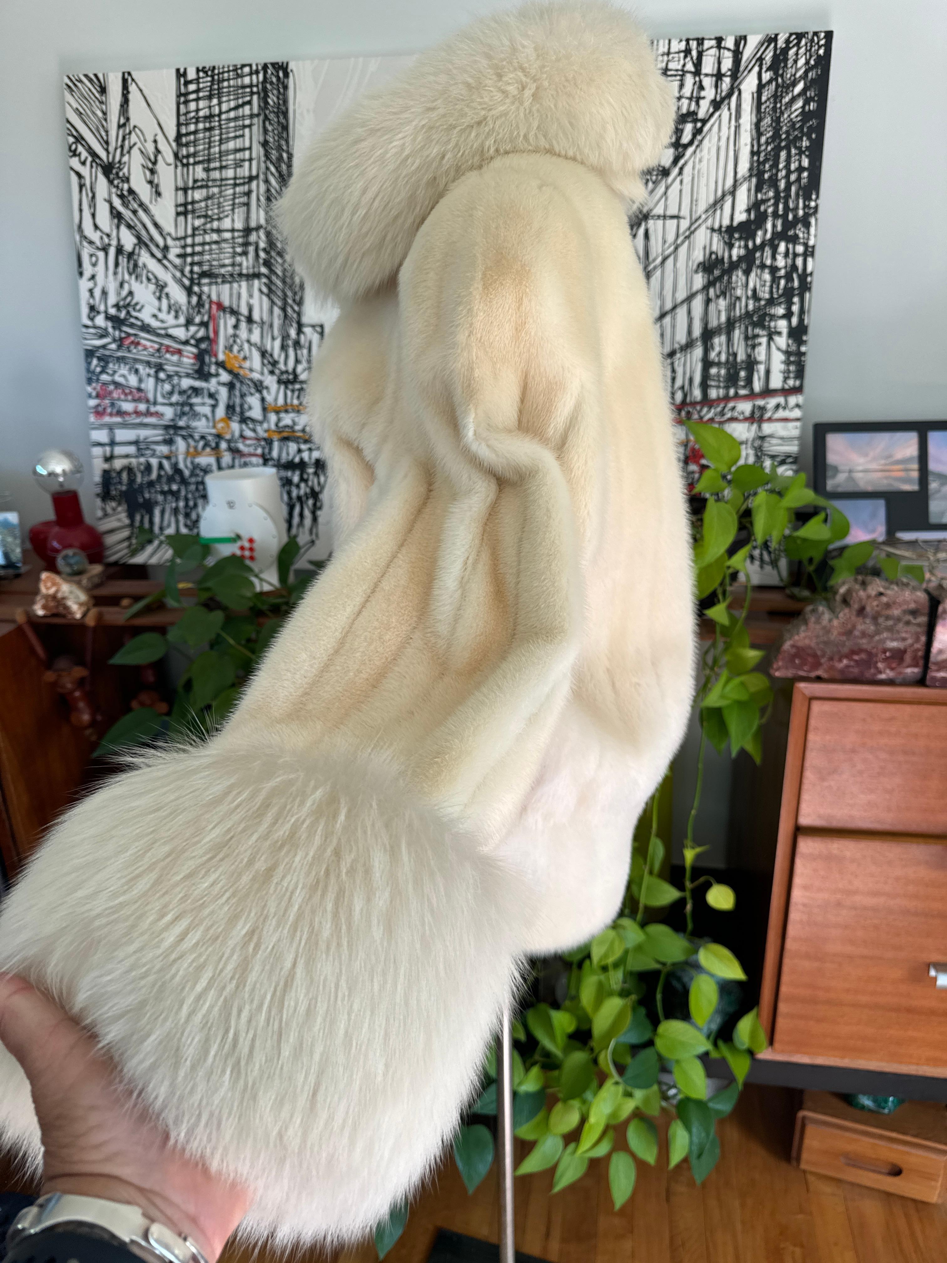 Christian Dior Mink & Fox Jacket  Fourrure Coat For Sale 5