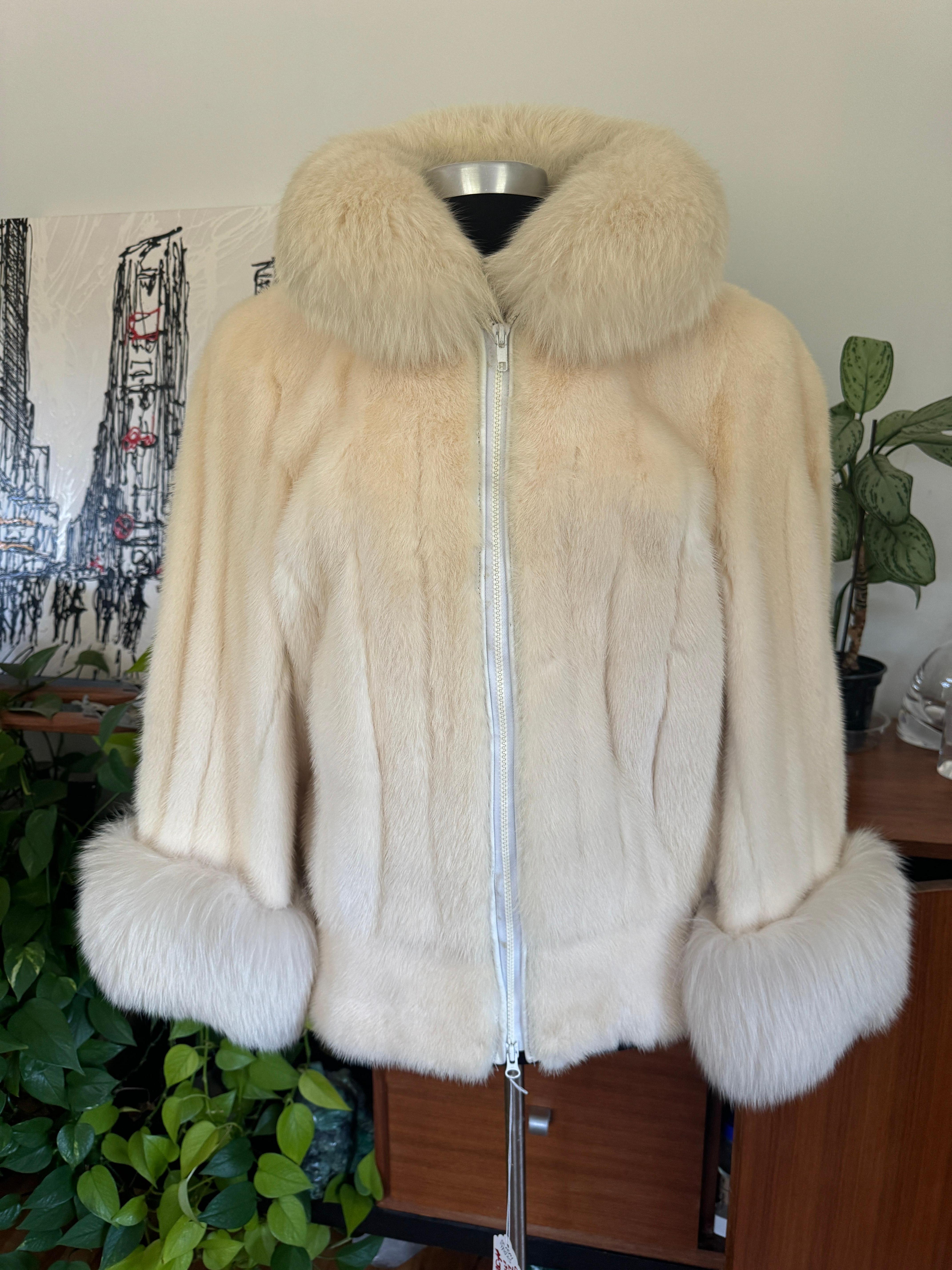 Christian Dior Mink & Fox Jacket  Fourrure Coat For Sale 1