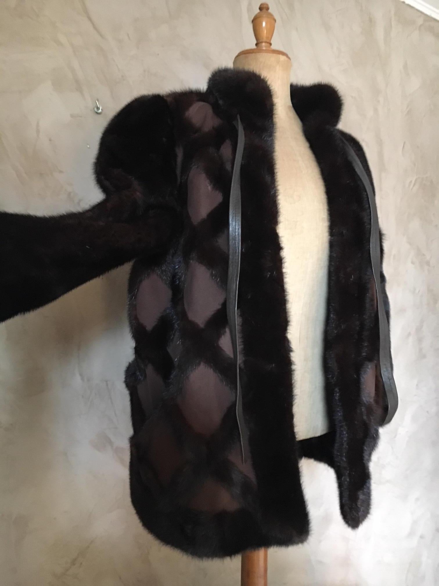 Late 20th Century Christian Dior Mink Fur and Suede Bomber Coat