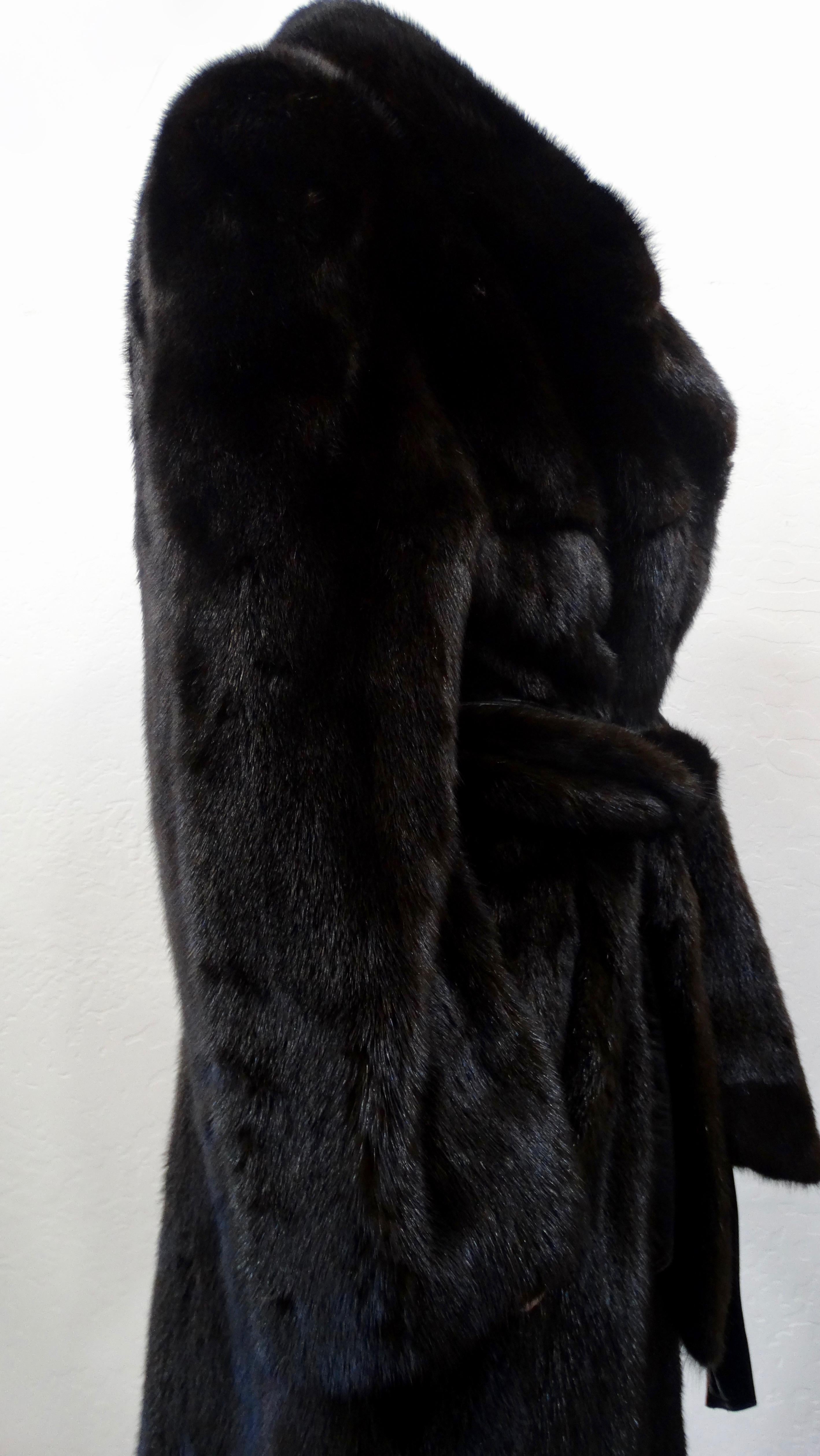 Christian Dior Mink Fur Belted Coat  2