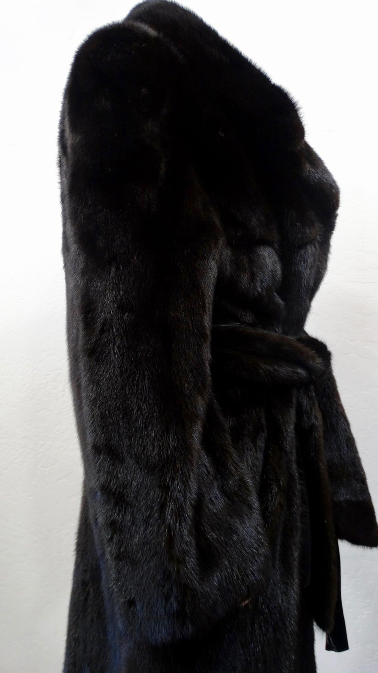 Christian Dior Mink Fur Belted Coat For Sale at 1stDibs | dior fur coat ...