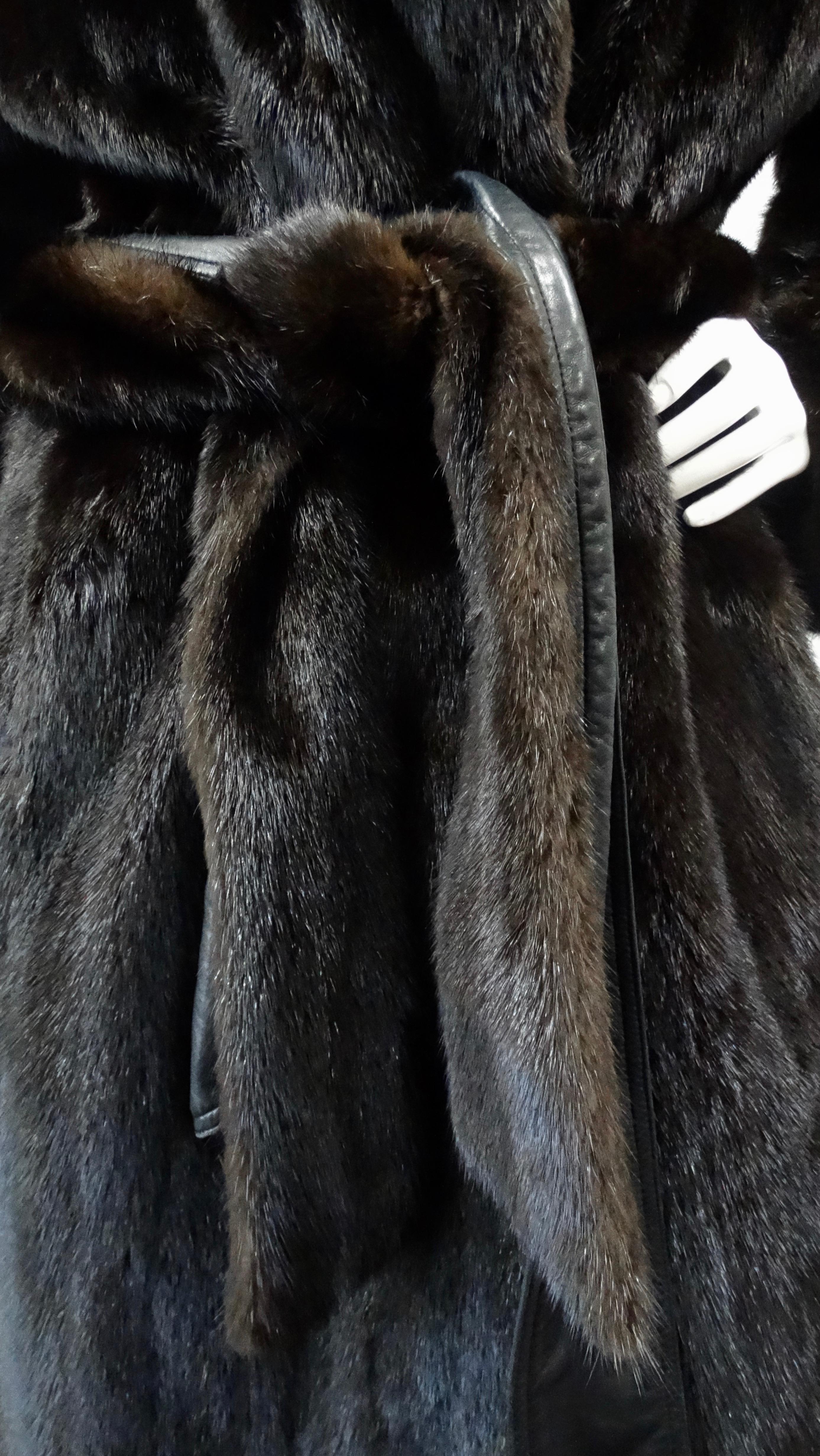 Christian Dior Mink Fur Belted Coat  3