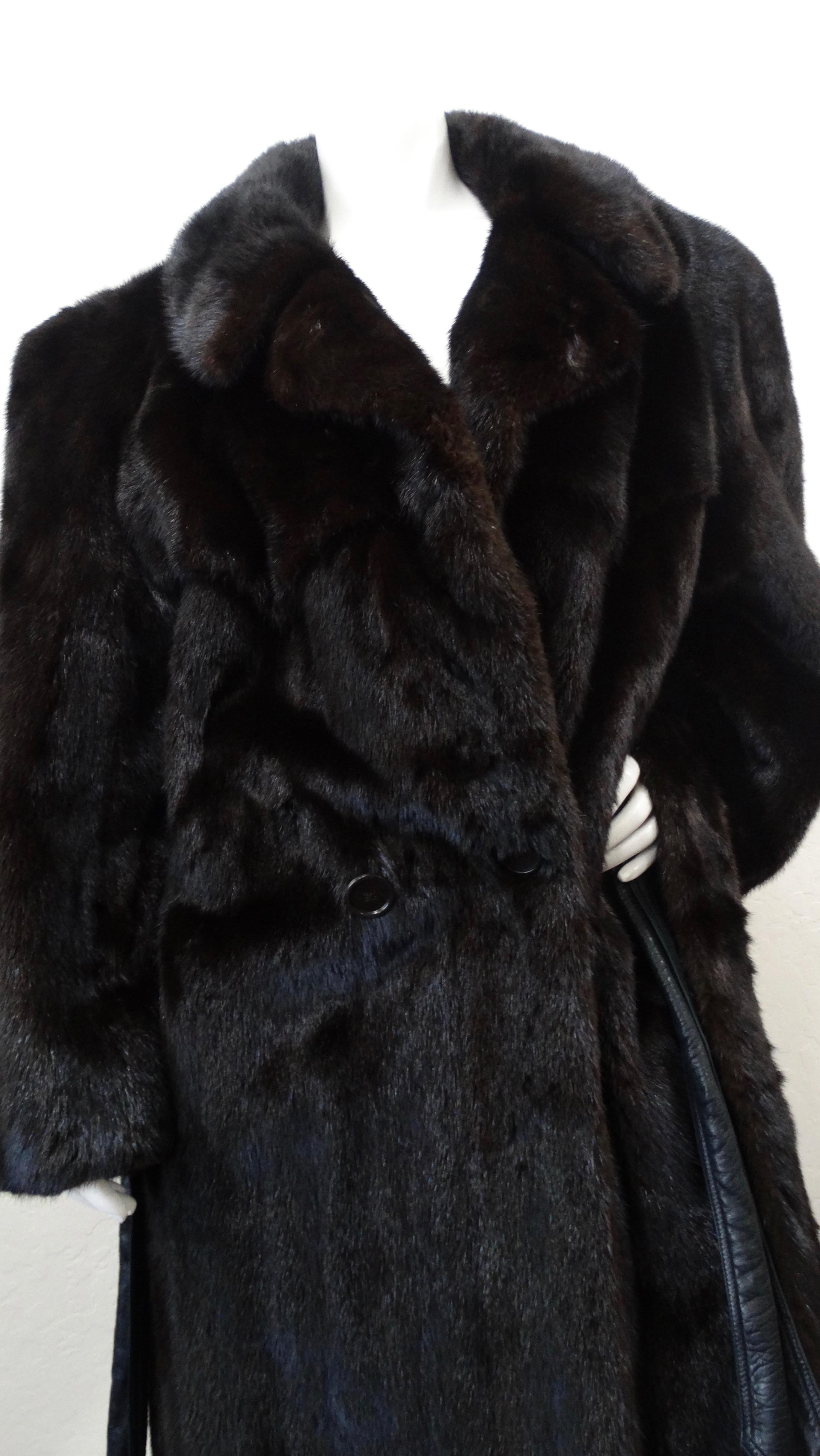 Christian Dior Mink Fur Belted Coat  5