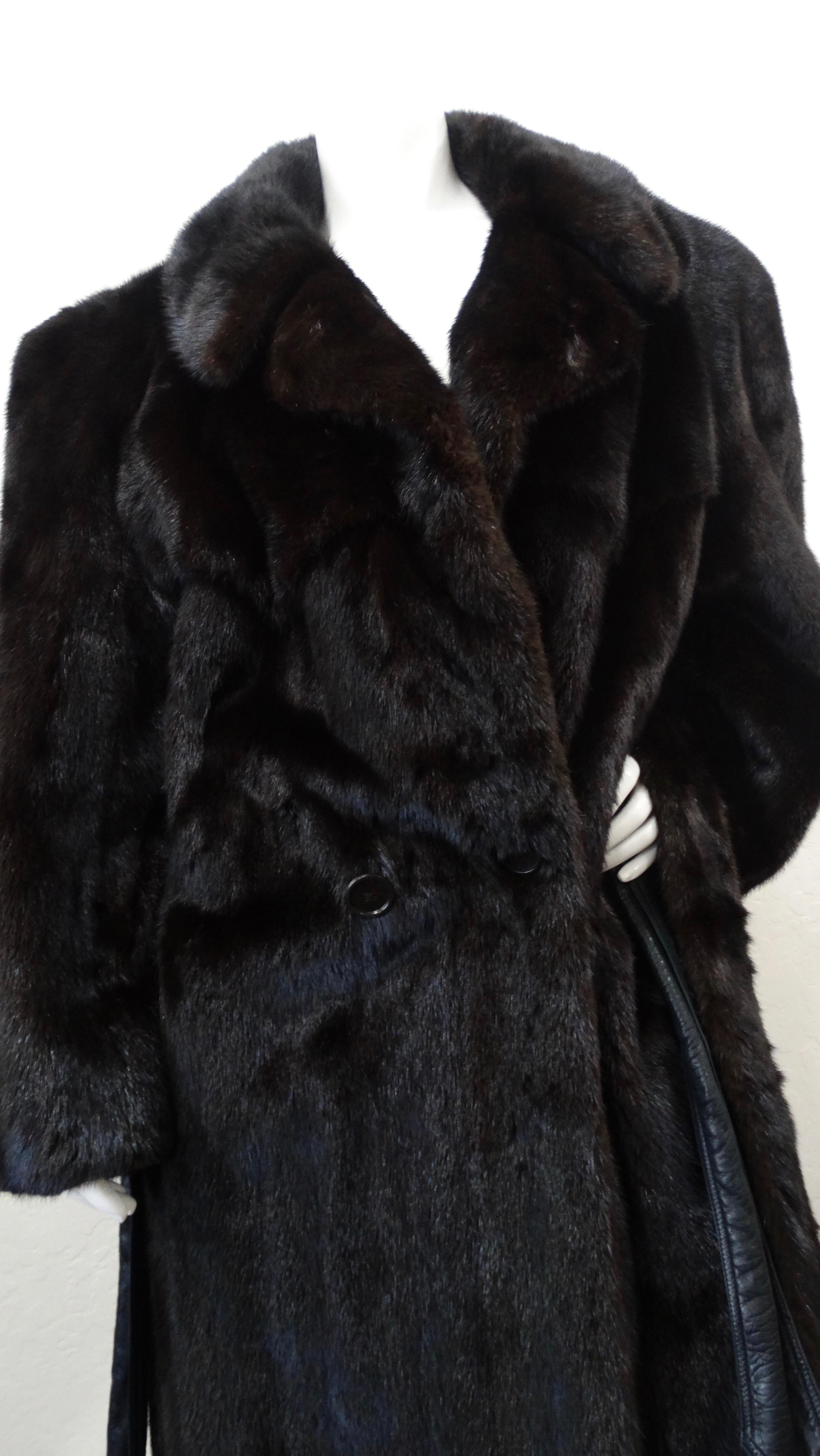 Christian Dior Mink Fur Belted Coat 5